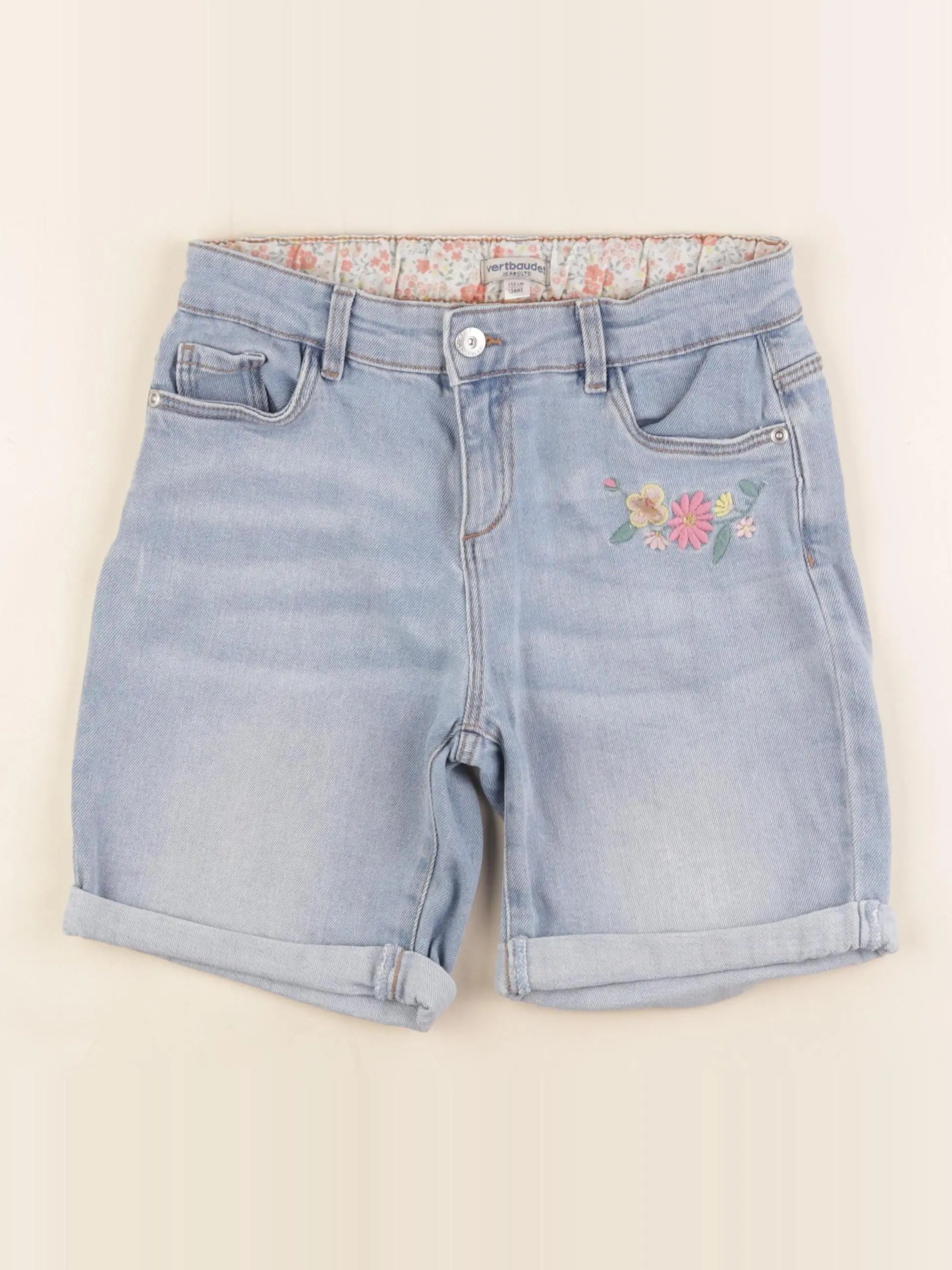 Vertbaudet - short bleu - 12 ans