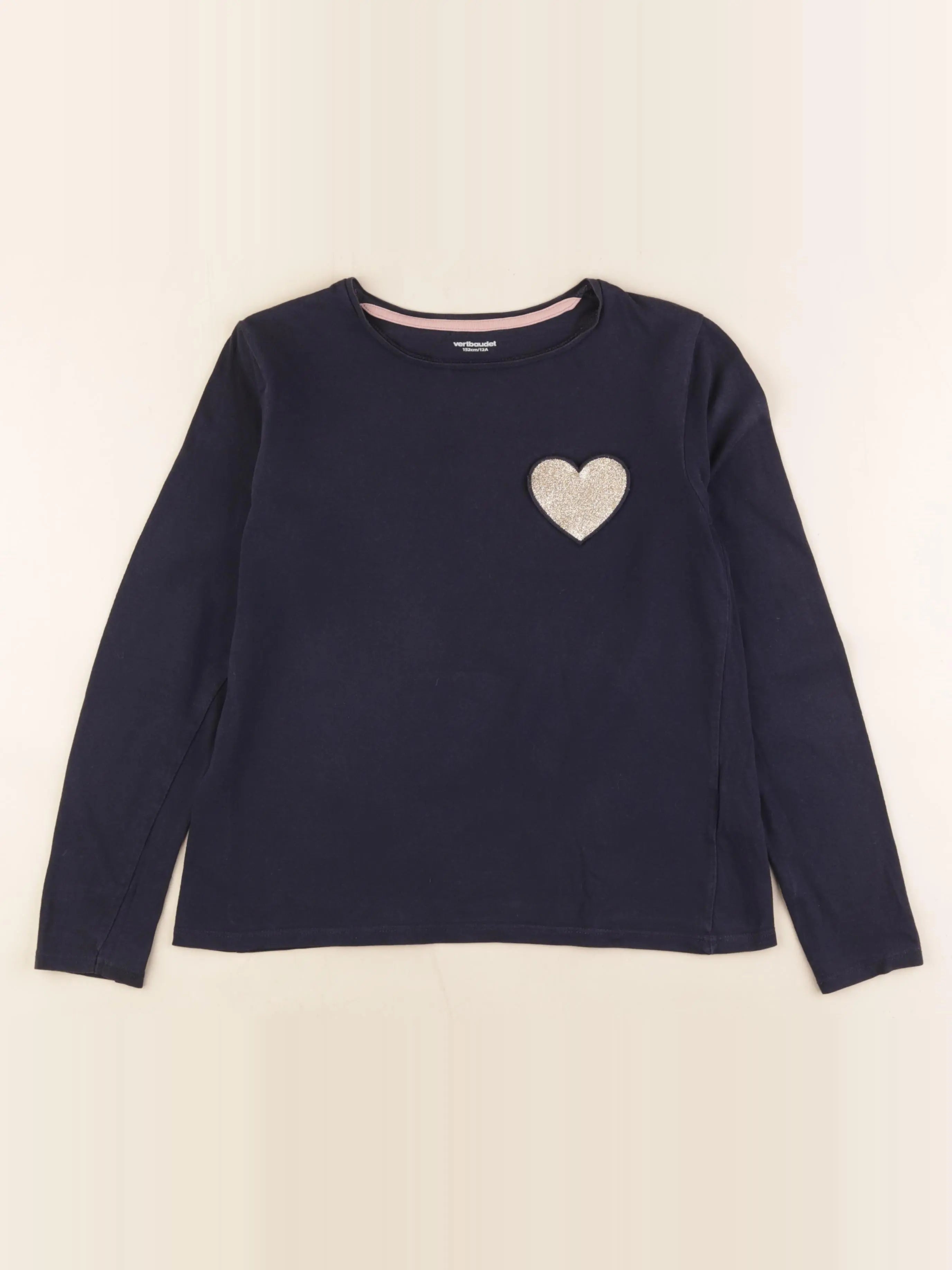 Vertbaudet - tee-shirt bleu - 12 ans