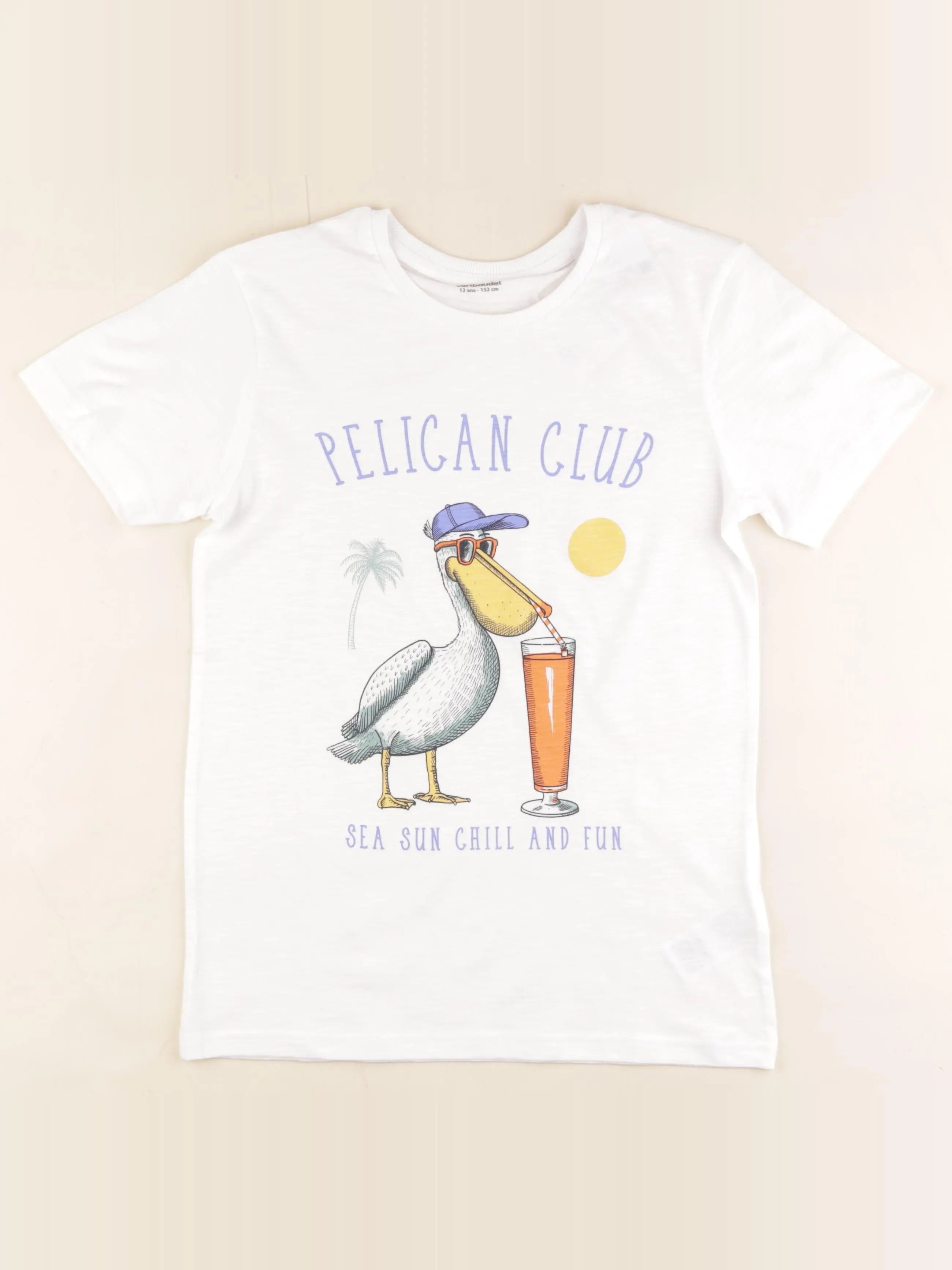 Vertbaudet - tee-shirt blanc - 12 ans