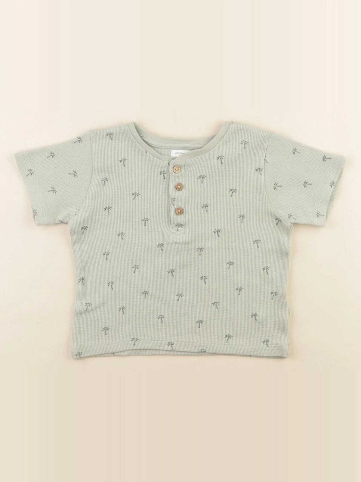 Vertbaudet - tee-shirt vert - 2 ans