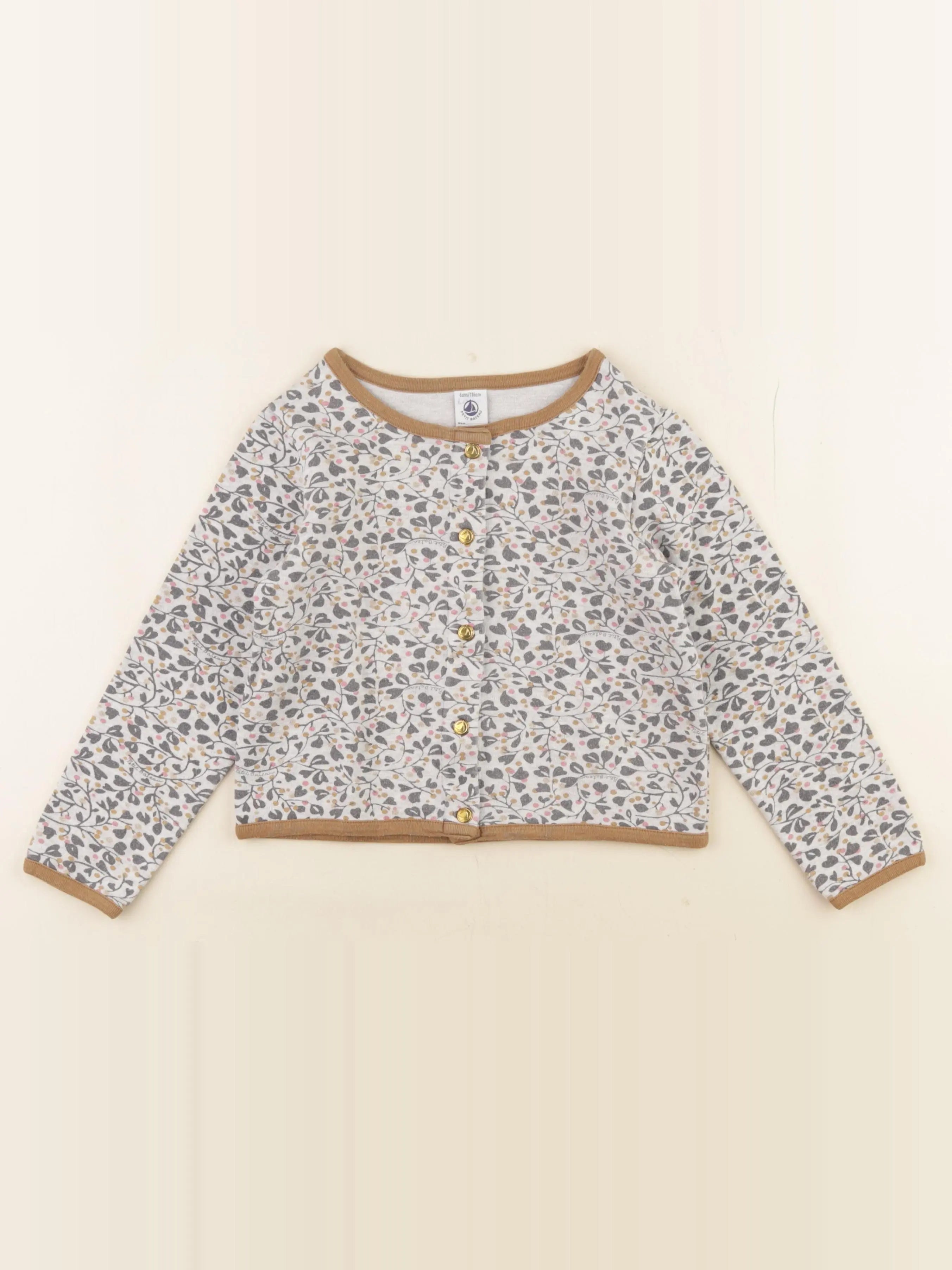 Petit Bateau - sweat multicolore - 6 ans