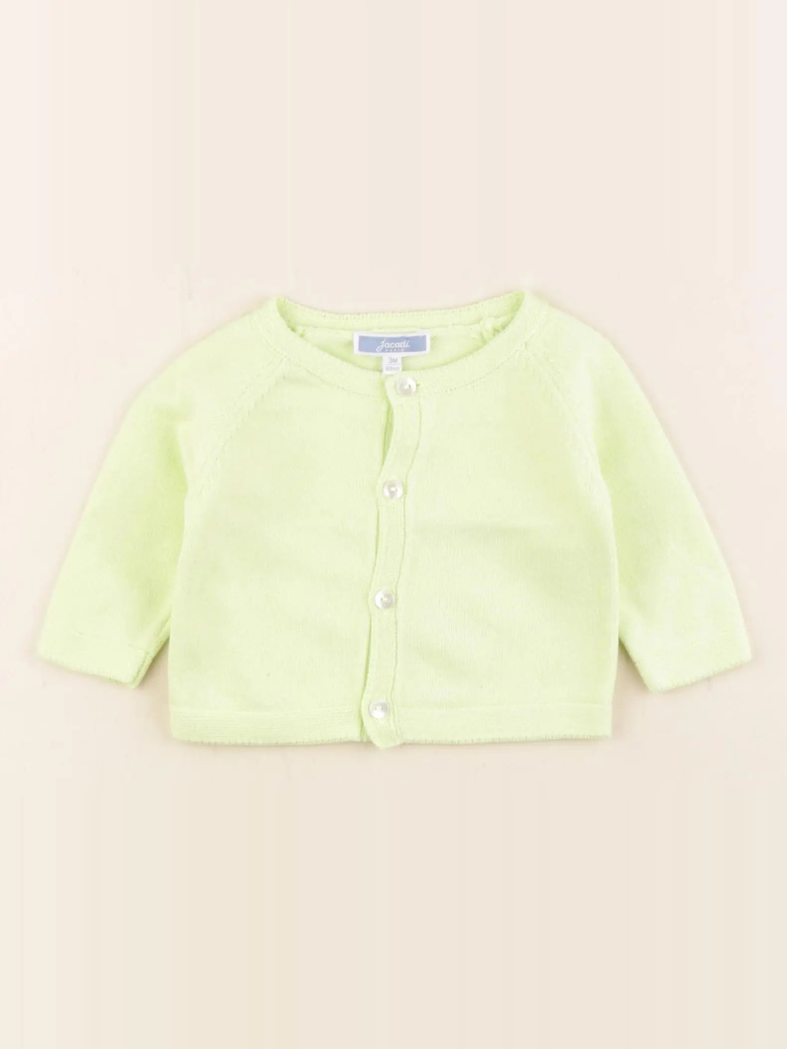 Jacadi - gilet jaune fluo - 3 mois