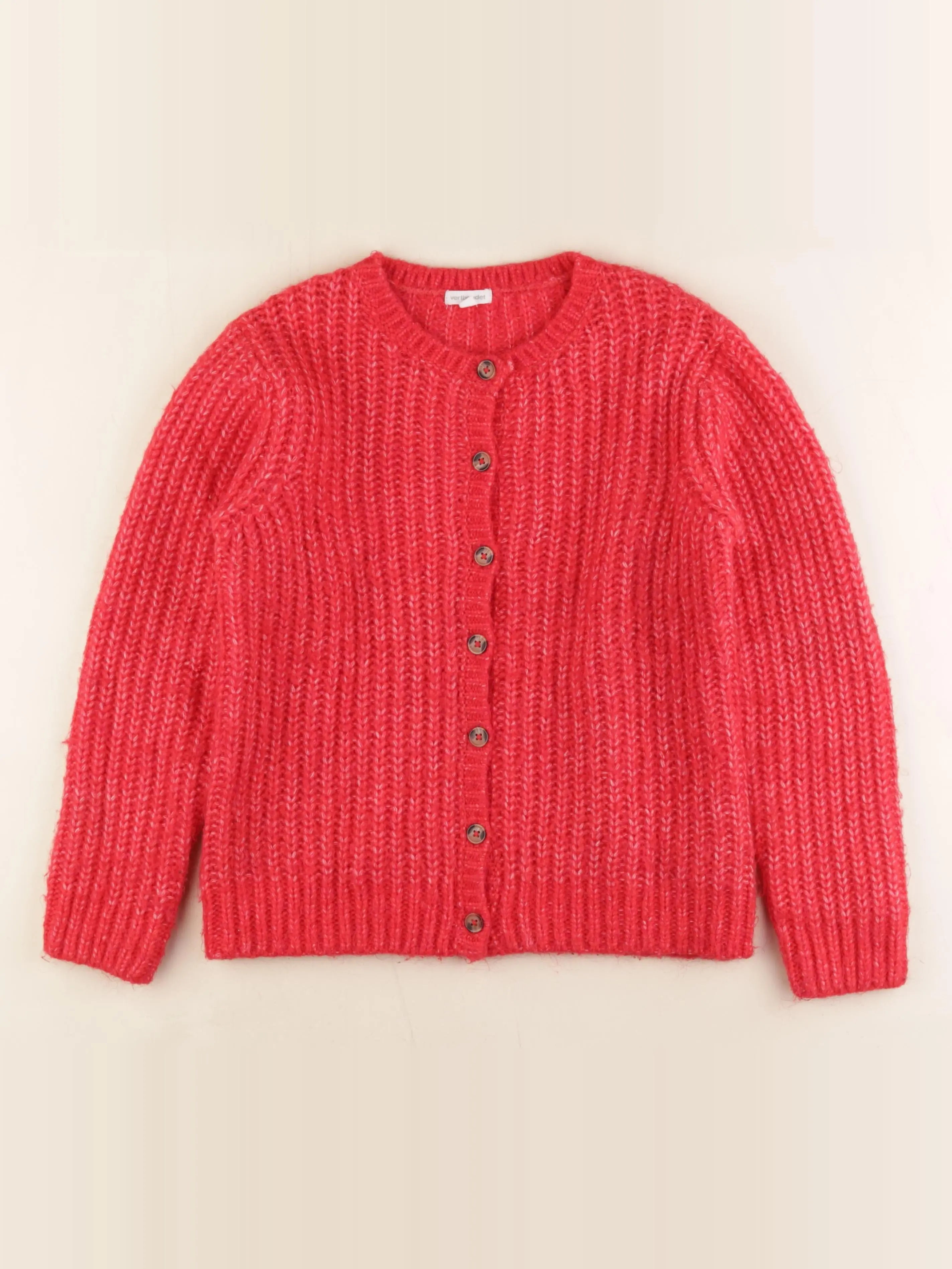 Vertbaudet - gilet rouge - 14 ans