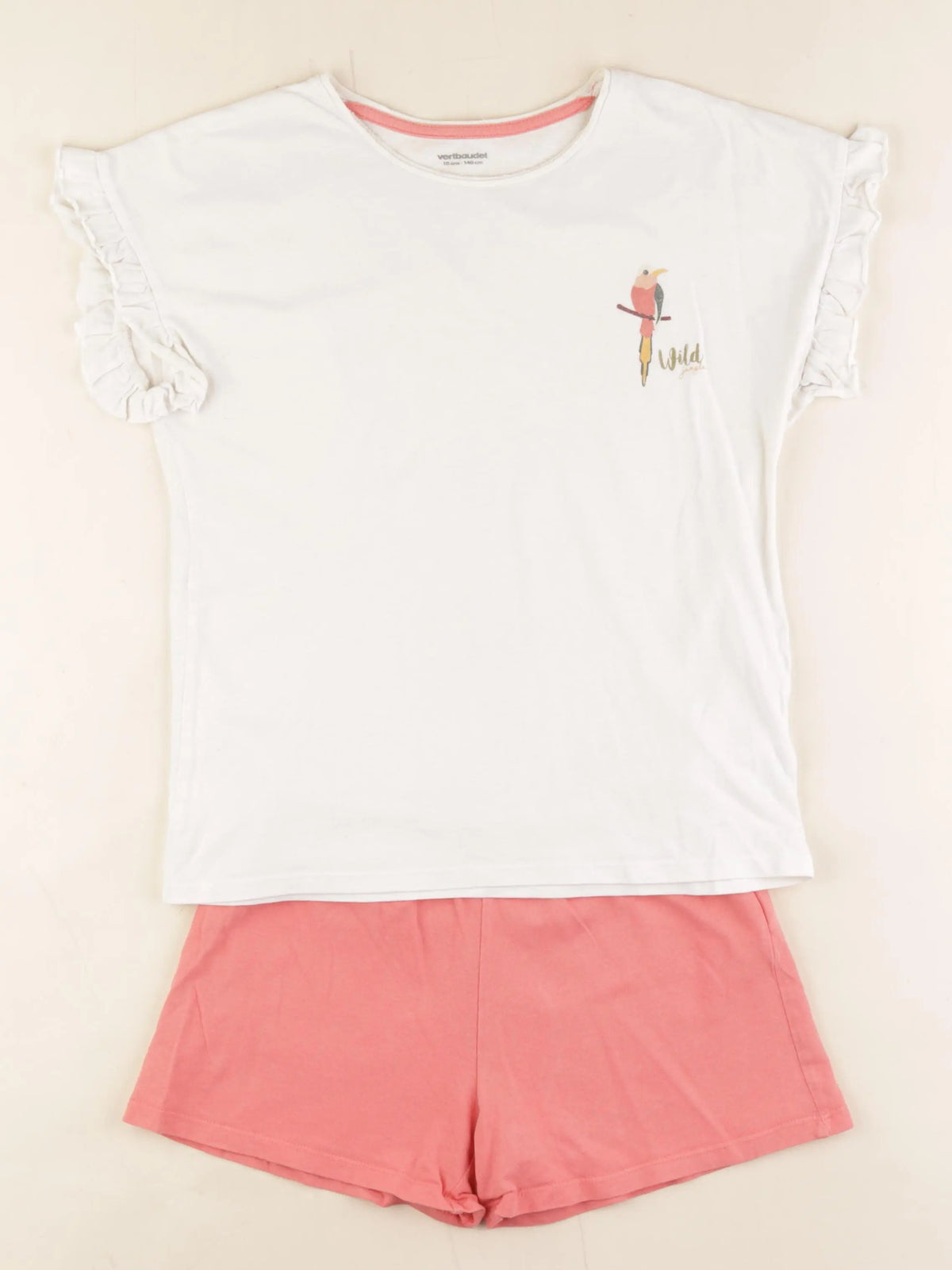 Vertbaudet - pyjama coton blanc - 10 ans