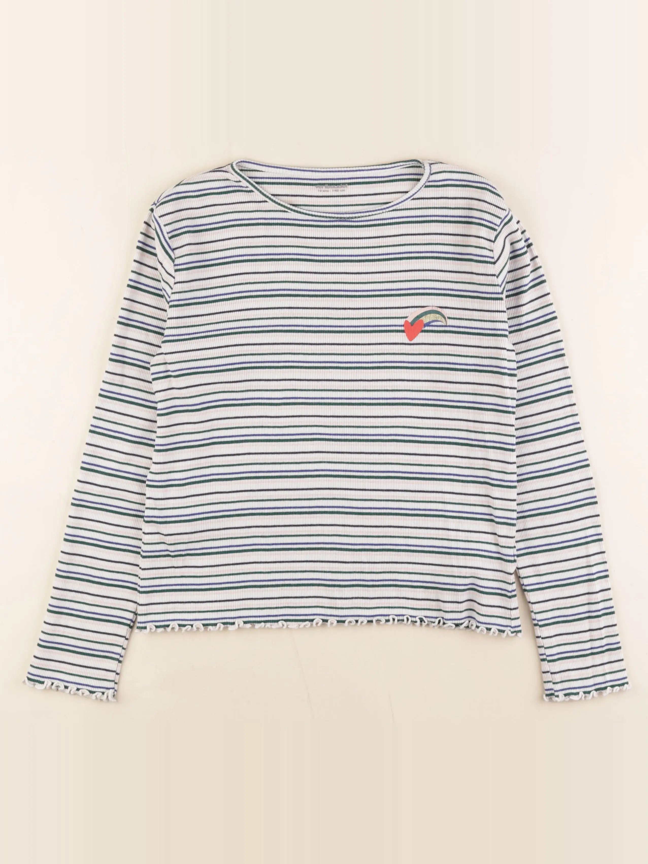 Vertbaudet - tee-shirt blanc - 10 ans