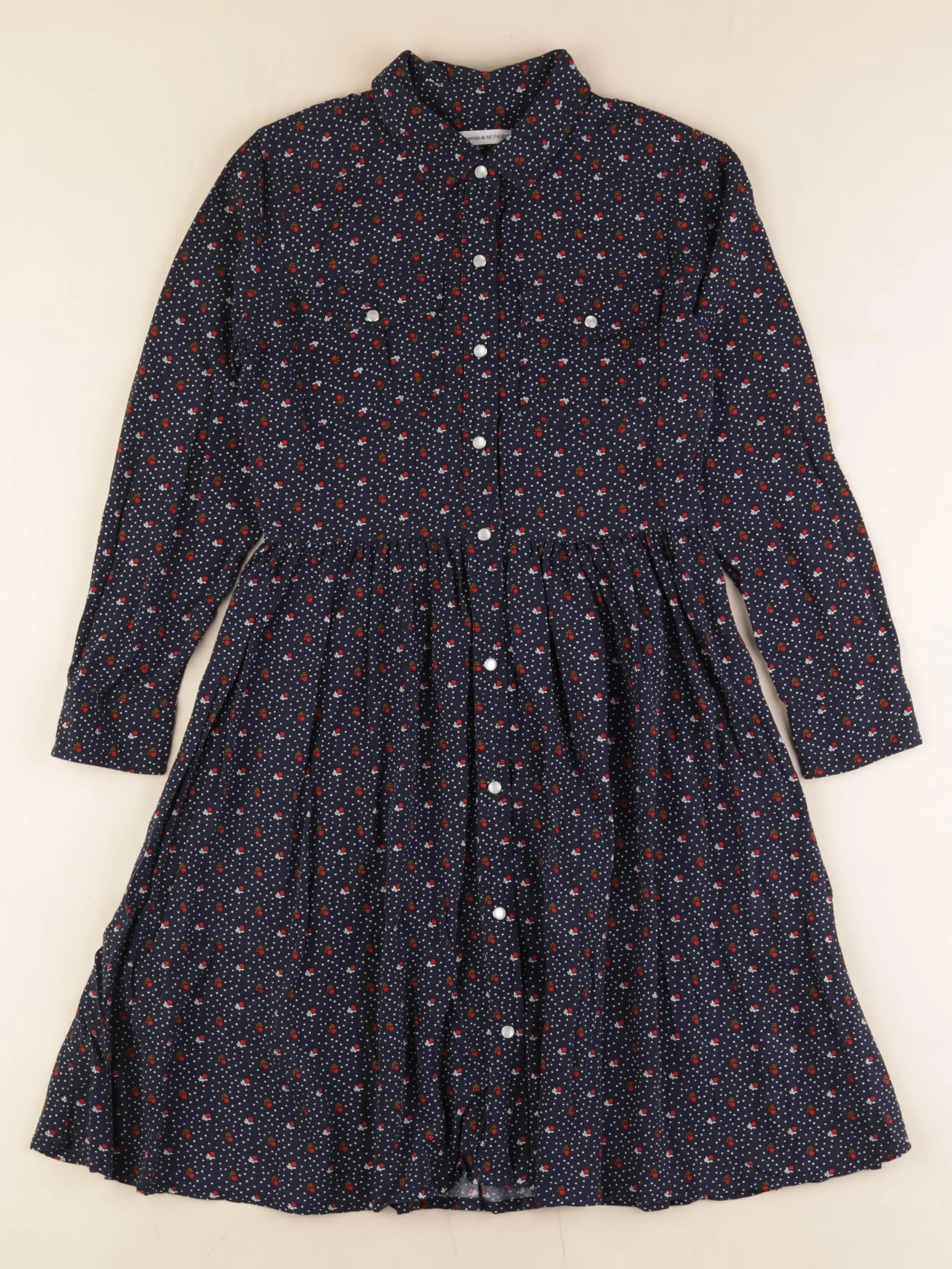 Monoprix - robe bleu - 10 ans