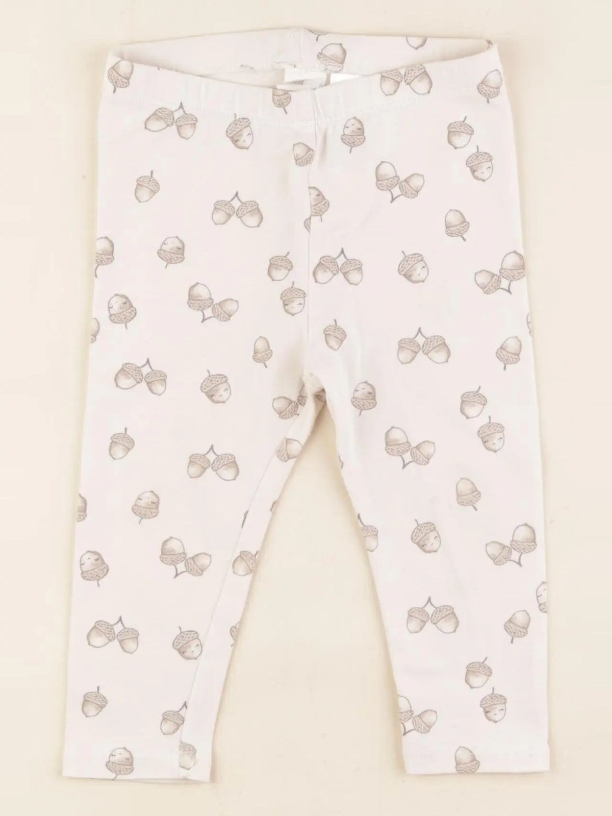 H&M - legging beige - 9/12 mois