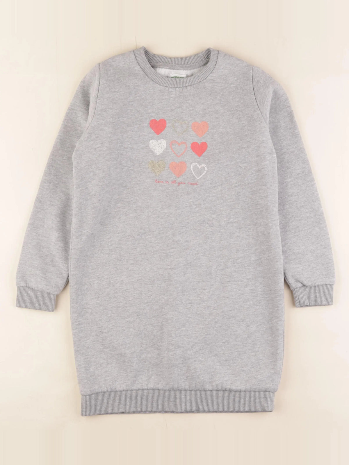 Vertbaudet - robe gris - 8 ans
