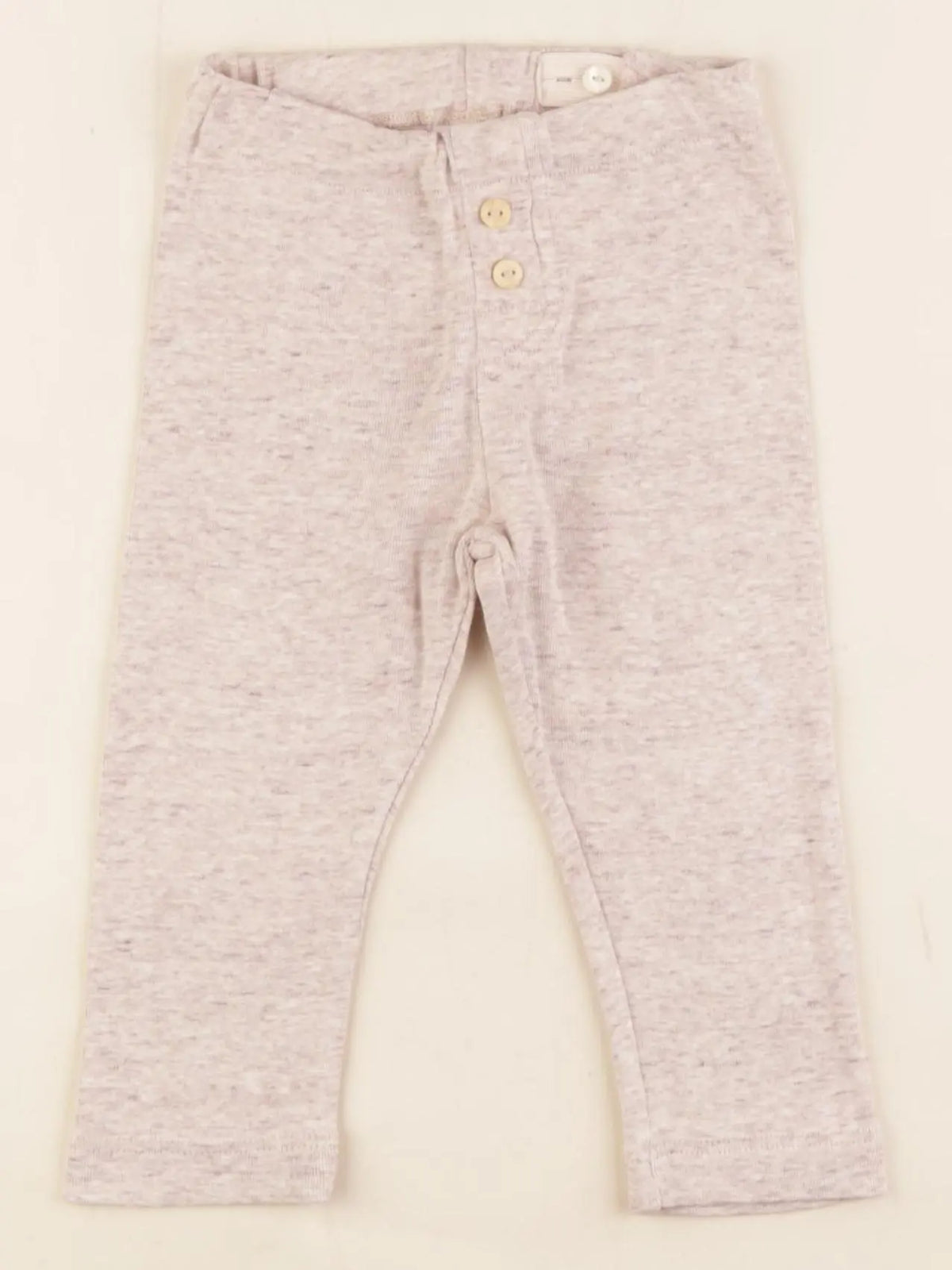 H&M - legging beige - 9/12 mois