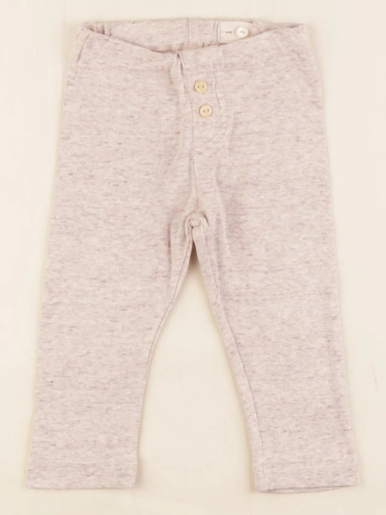 H&M - legging beige - 9/12 mois