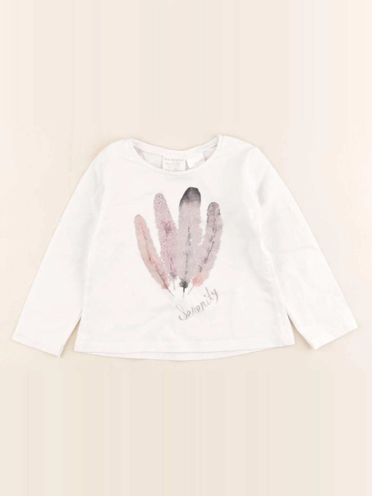 Zara - tee-shirt blanc - 18/24 mois