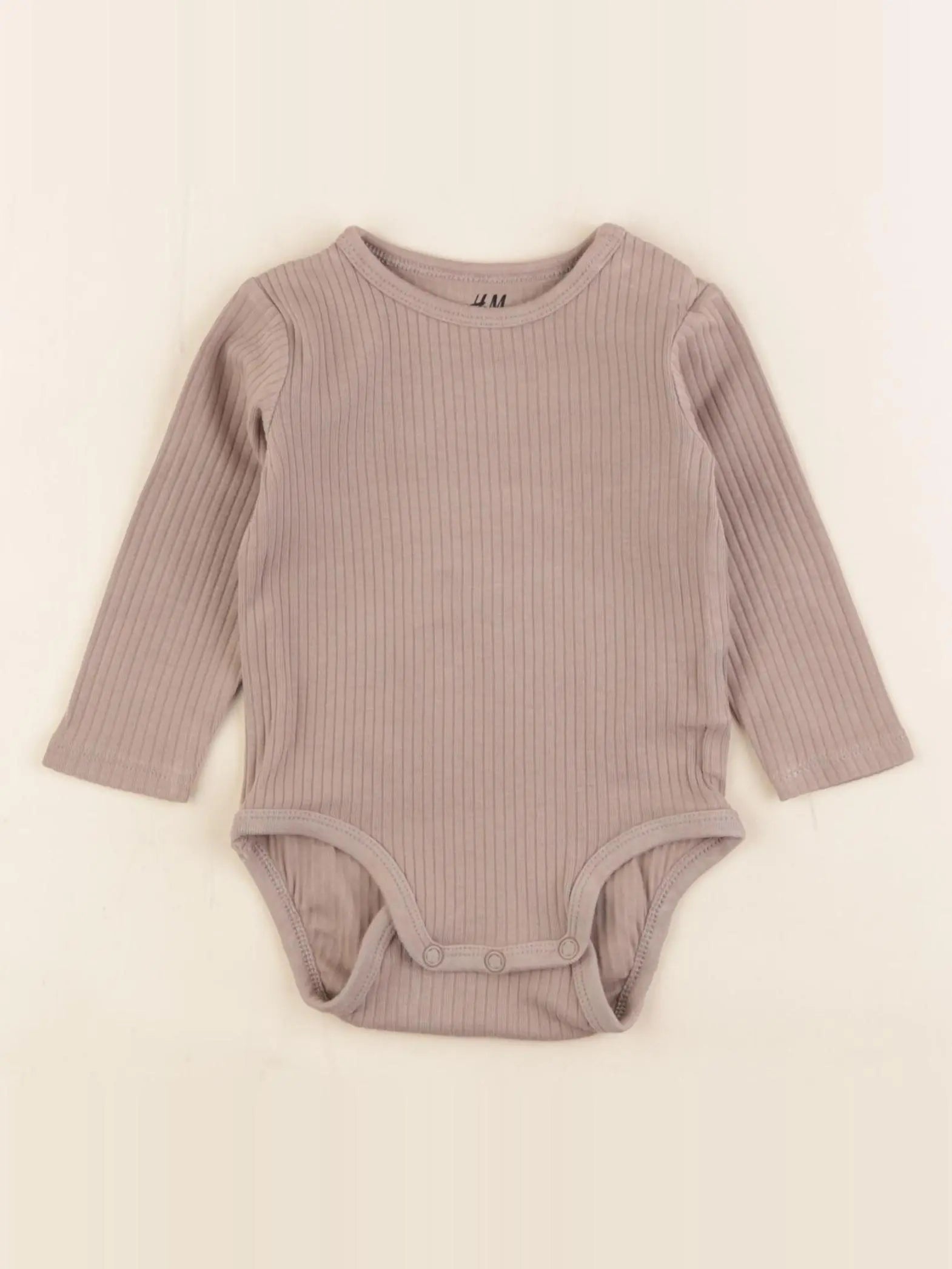 H&M - body marron - 4/6 mois