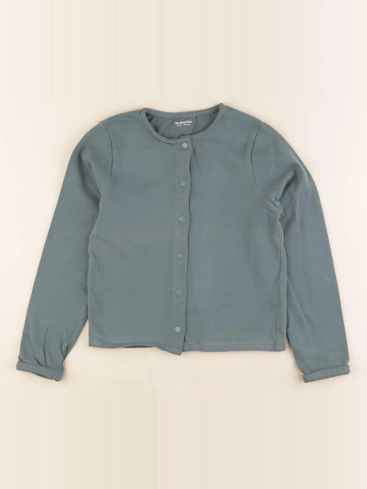 Vertbaudet - sweat vert - 8 ans