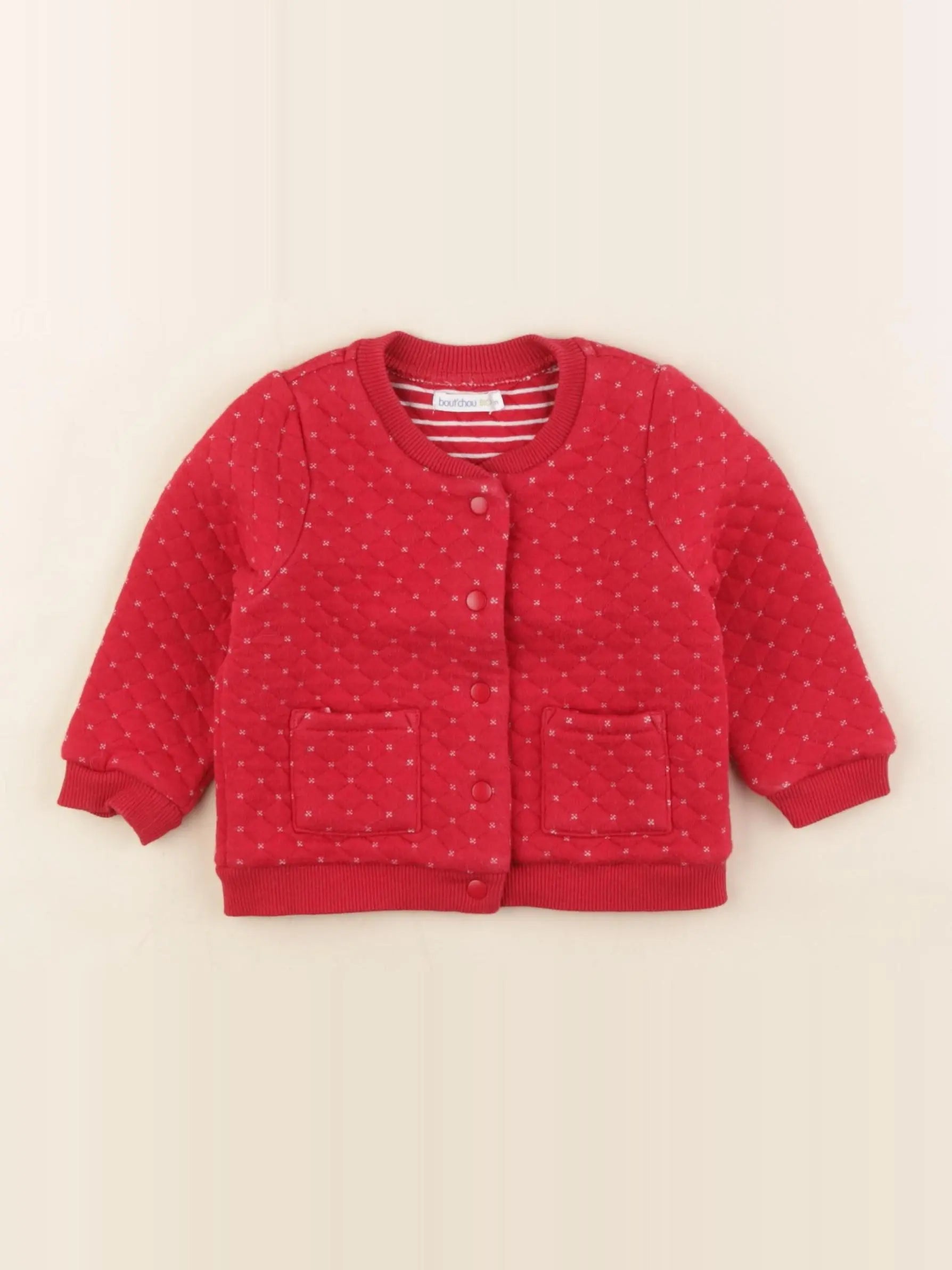 Boutchou - sweat rouge - 6 mois