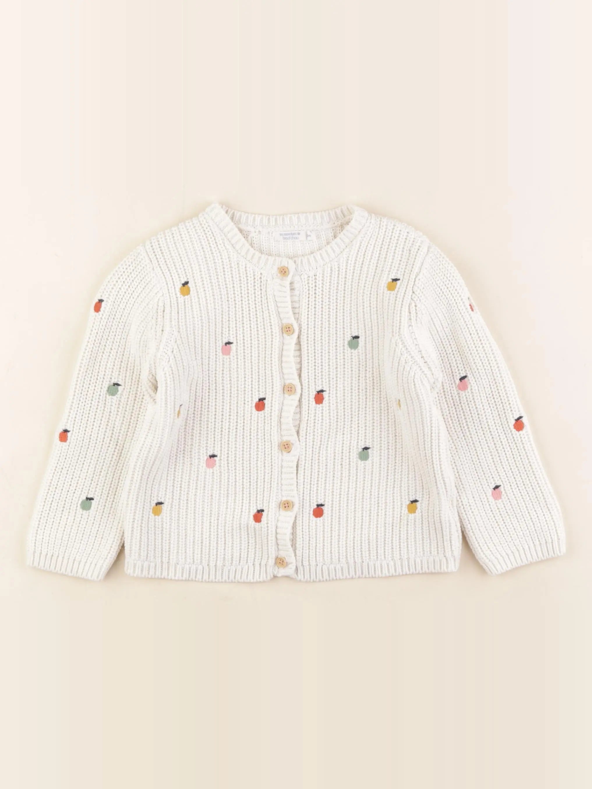 Boutchou - gilet blanc - 24 mois