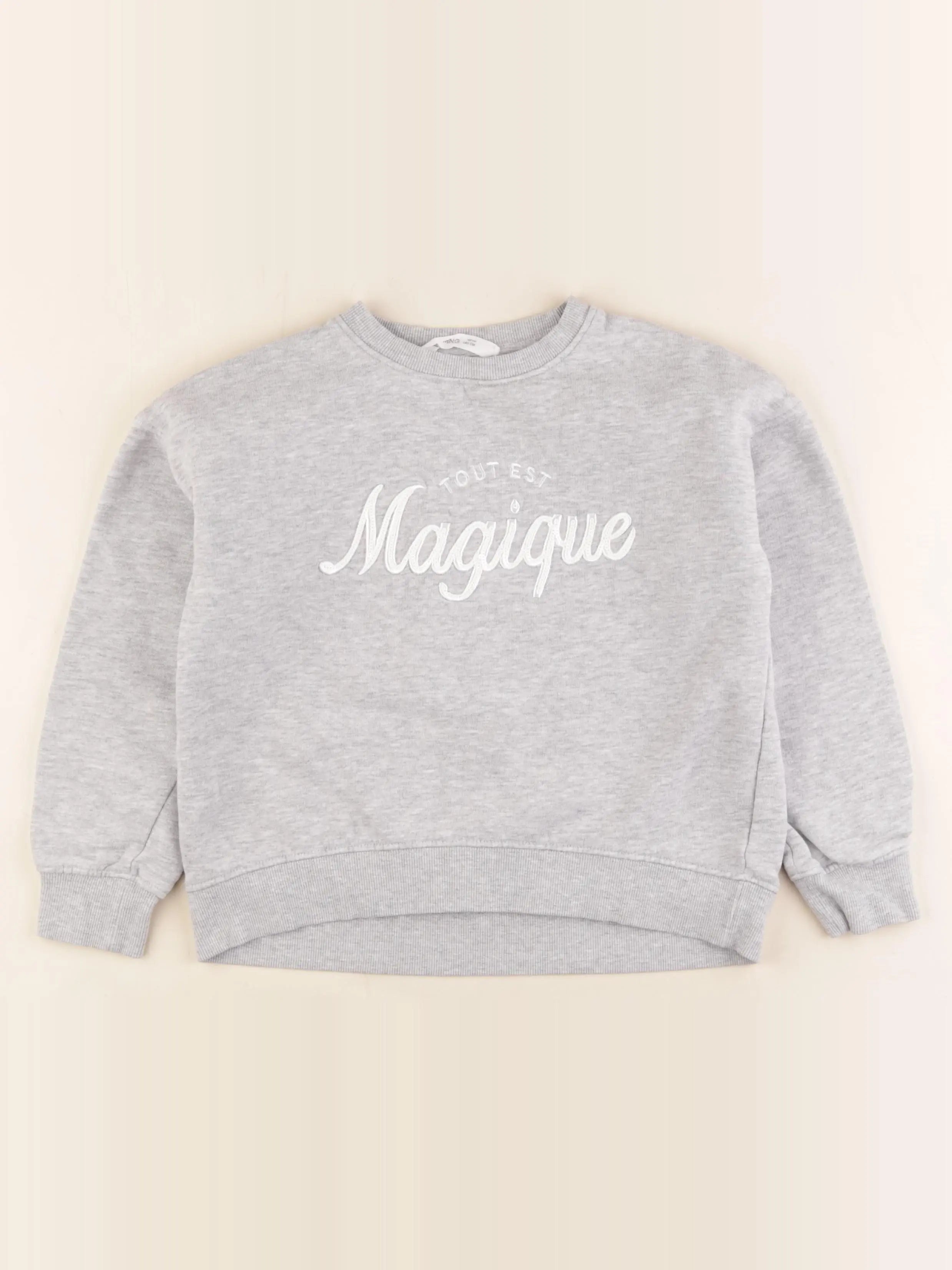 Mango - sweat gris - 9/10 ans