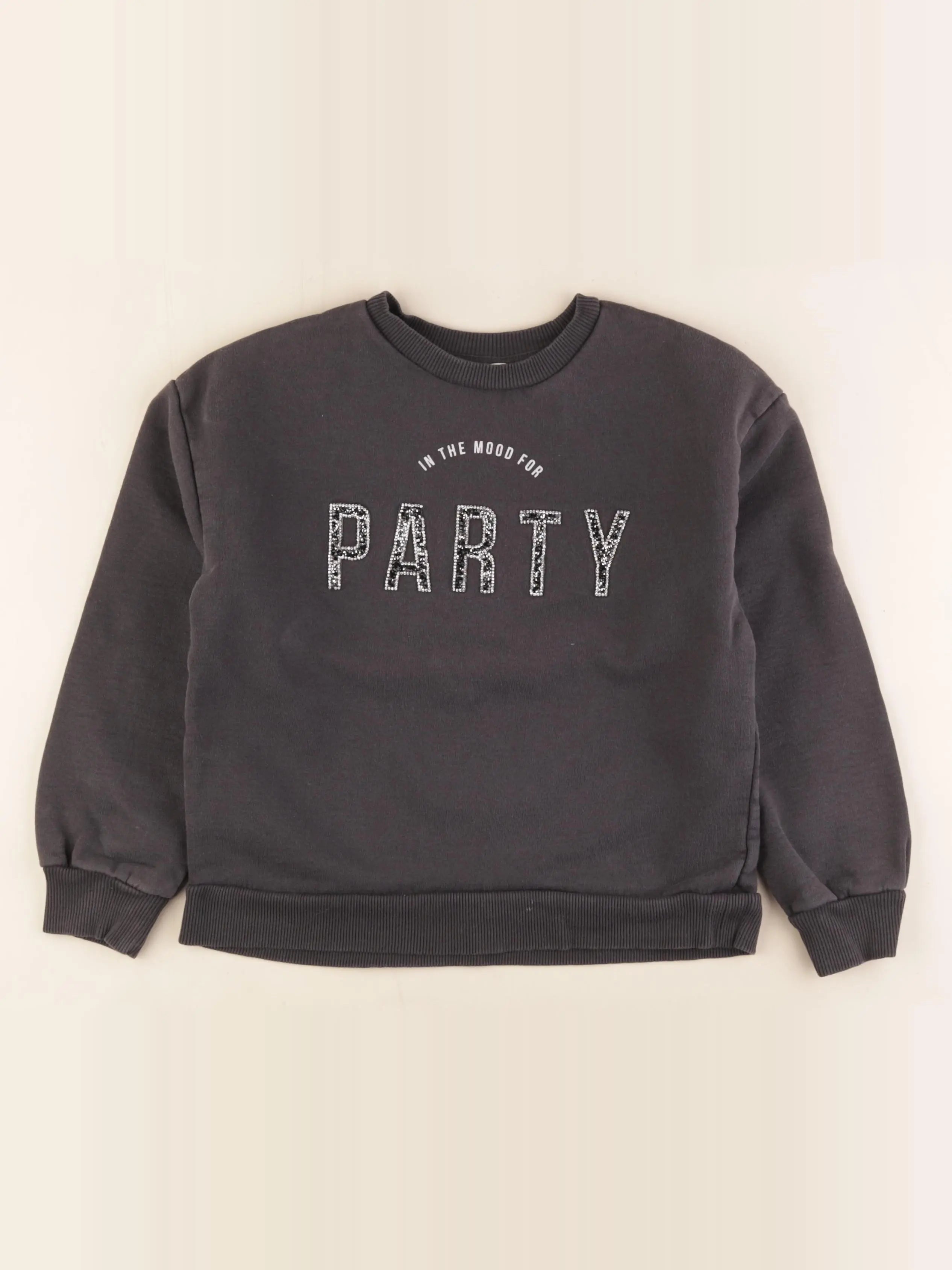 Mango - sweat gris - 9/10 ans