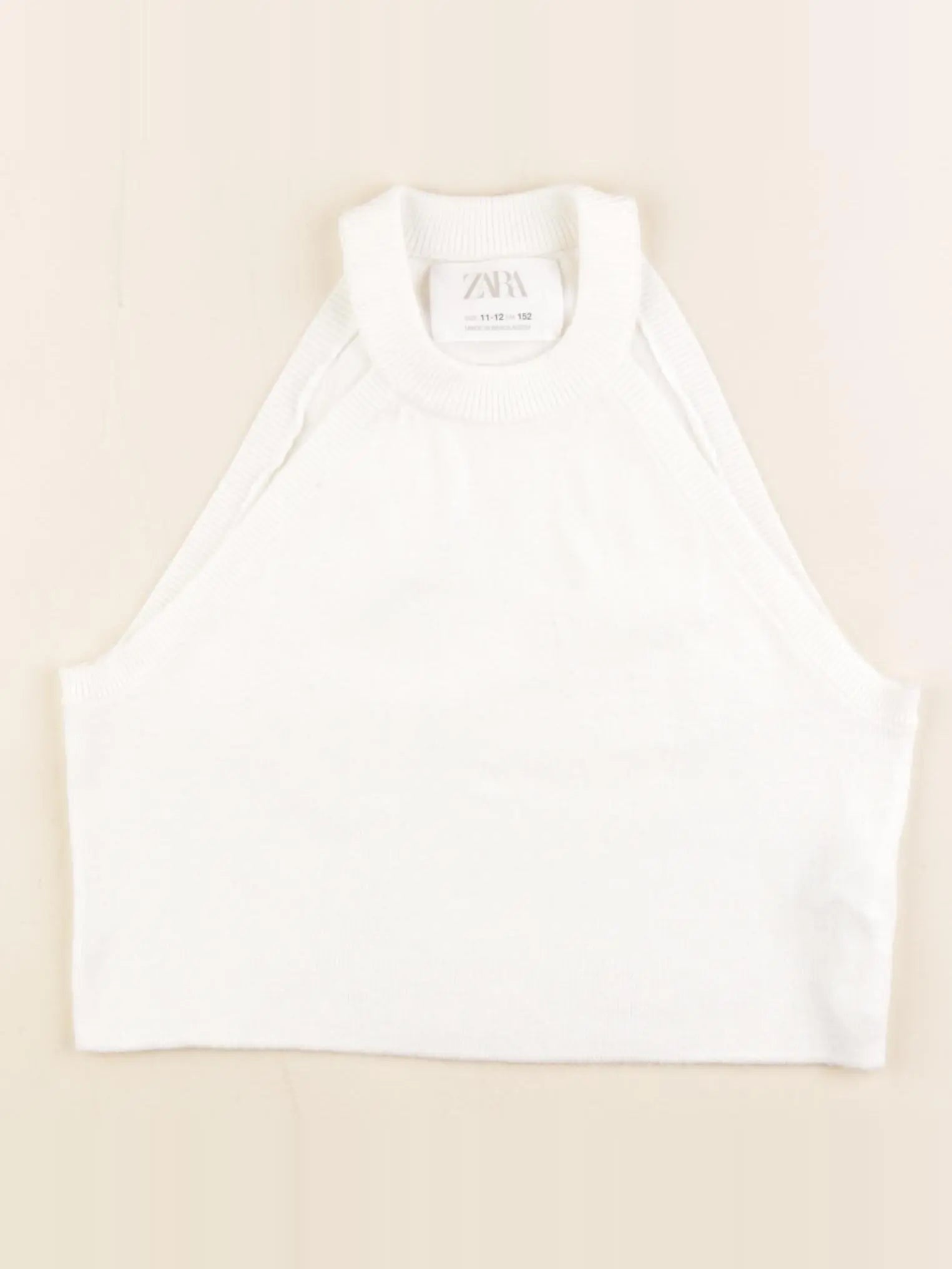 Zara - top blanc - 11/12 ans