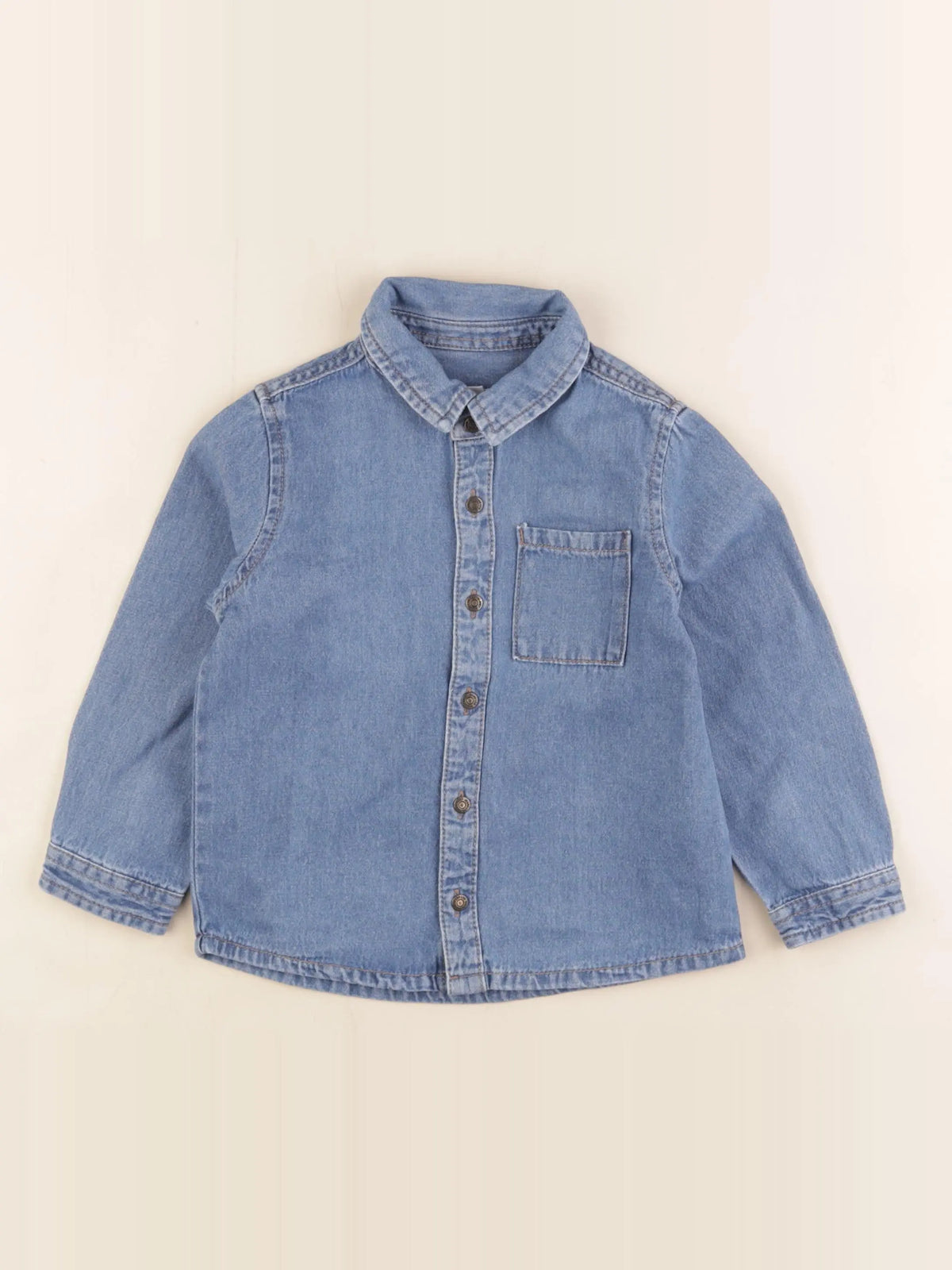 Vertbaudet - chemise bleu - 36 mois