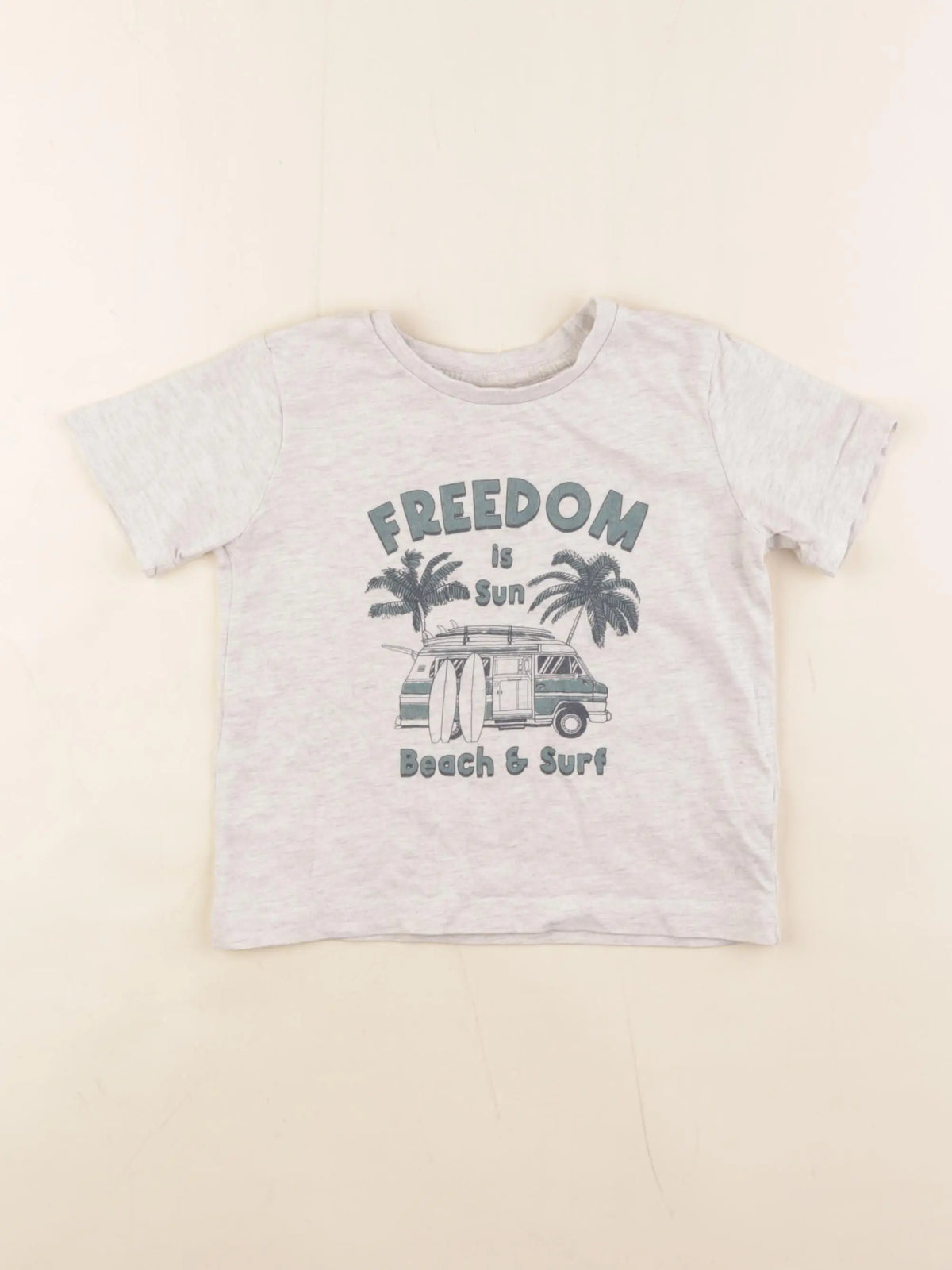 Vertbaudet - tee-shirt gris - 9 ans