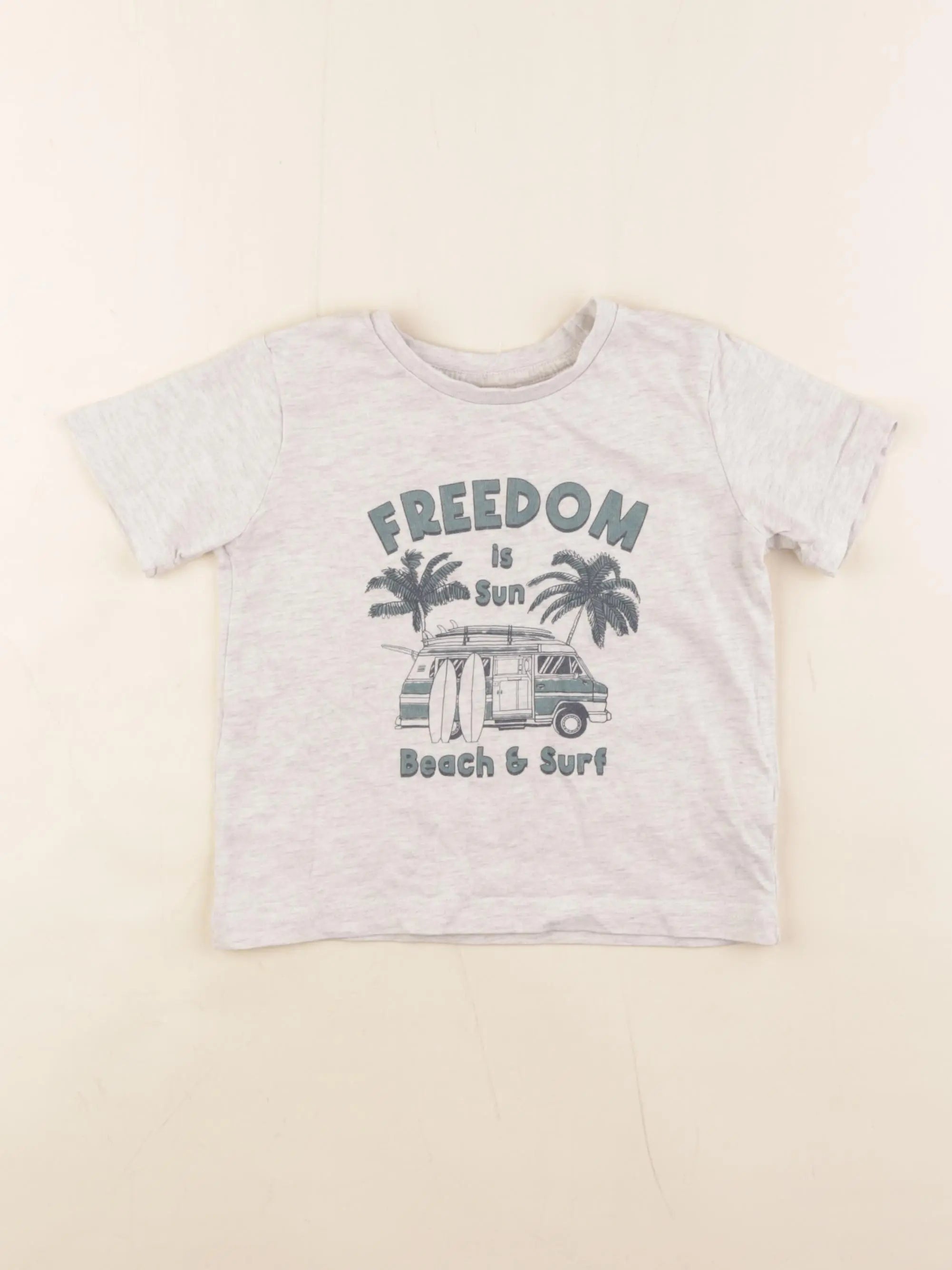 Vertbaudet - tee-shirt gris - 9 ans