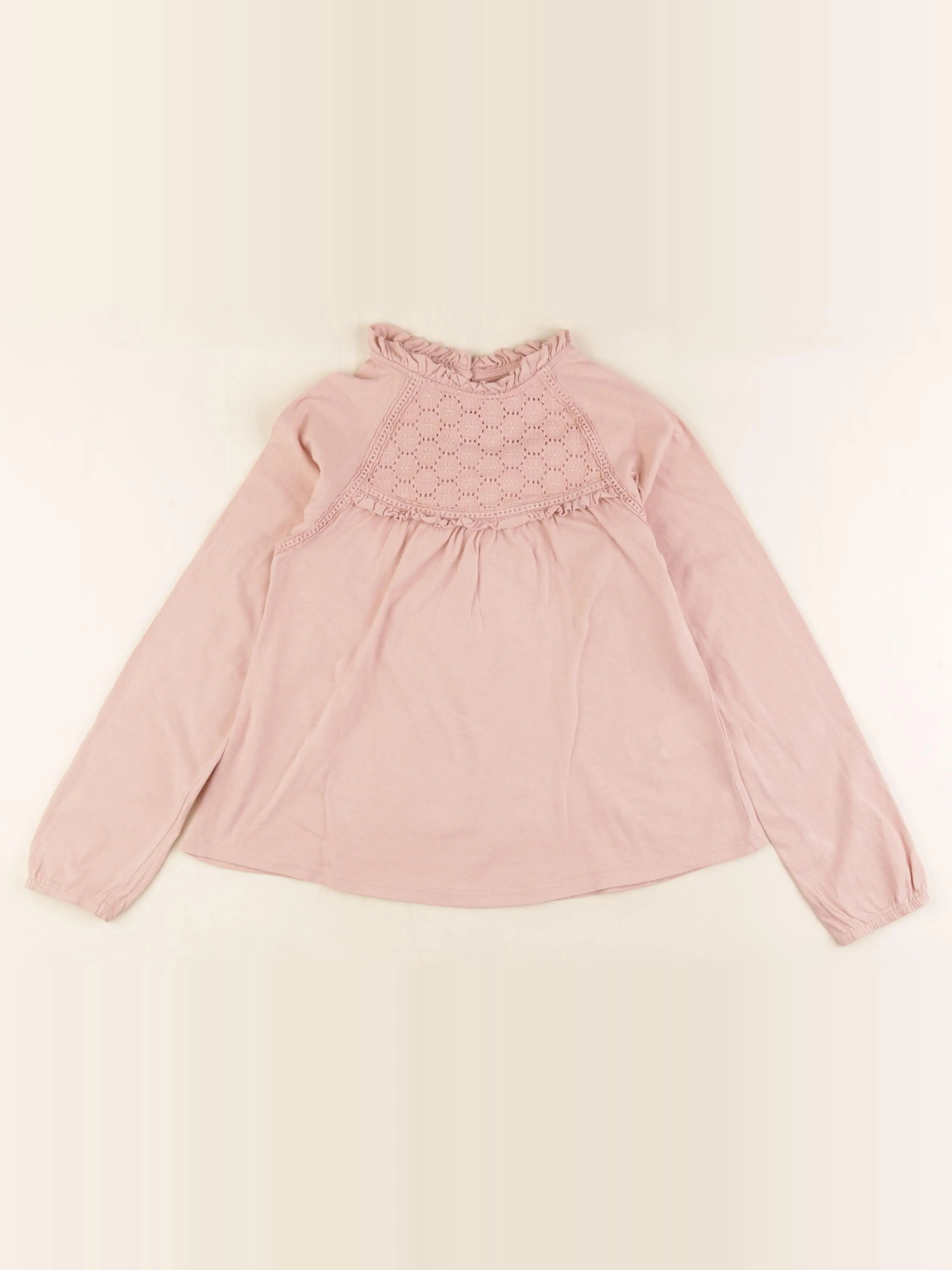Vertbaudet - tee-shirt rose - 8 ans