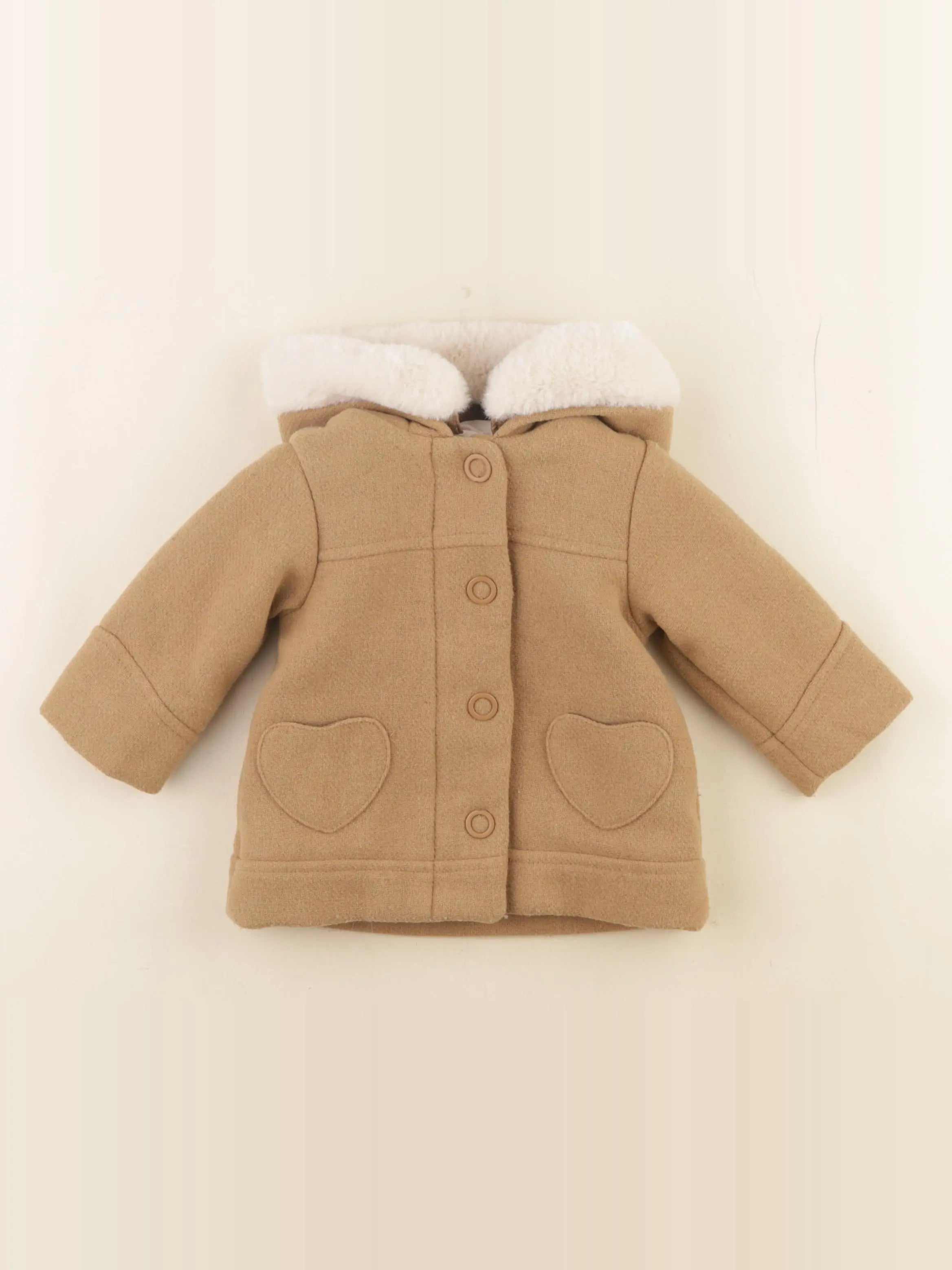 Vertbaudet - manteau marron - 6 mois