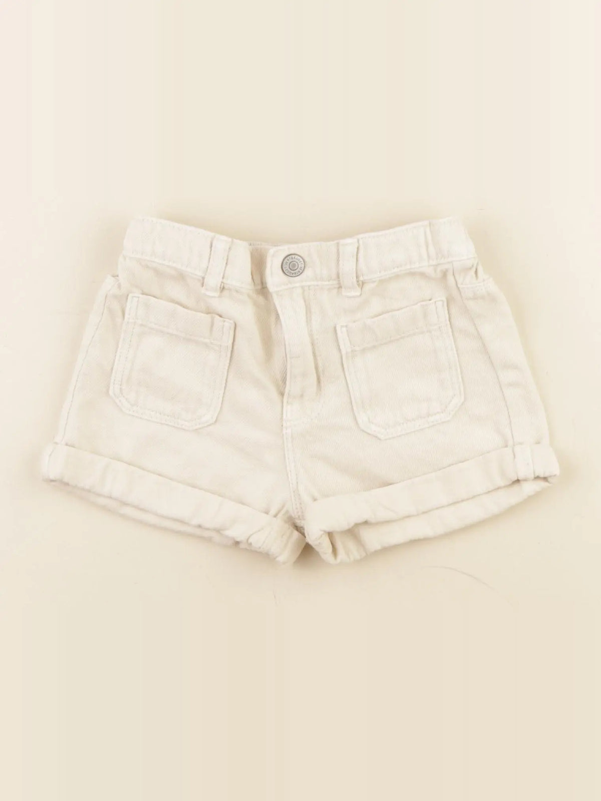 Vertbaudet - short beige - 2 ans
