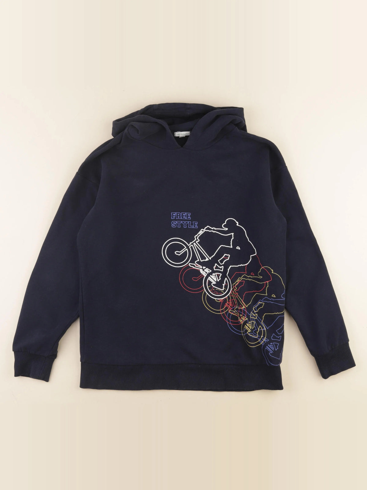 Vertbaudet - sweat bleu - 14 ans