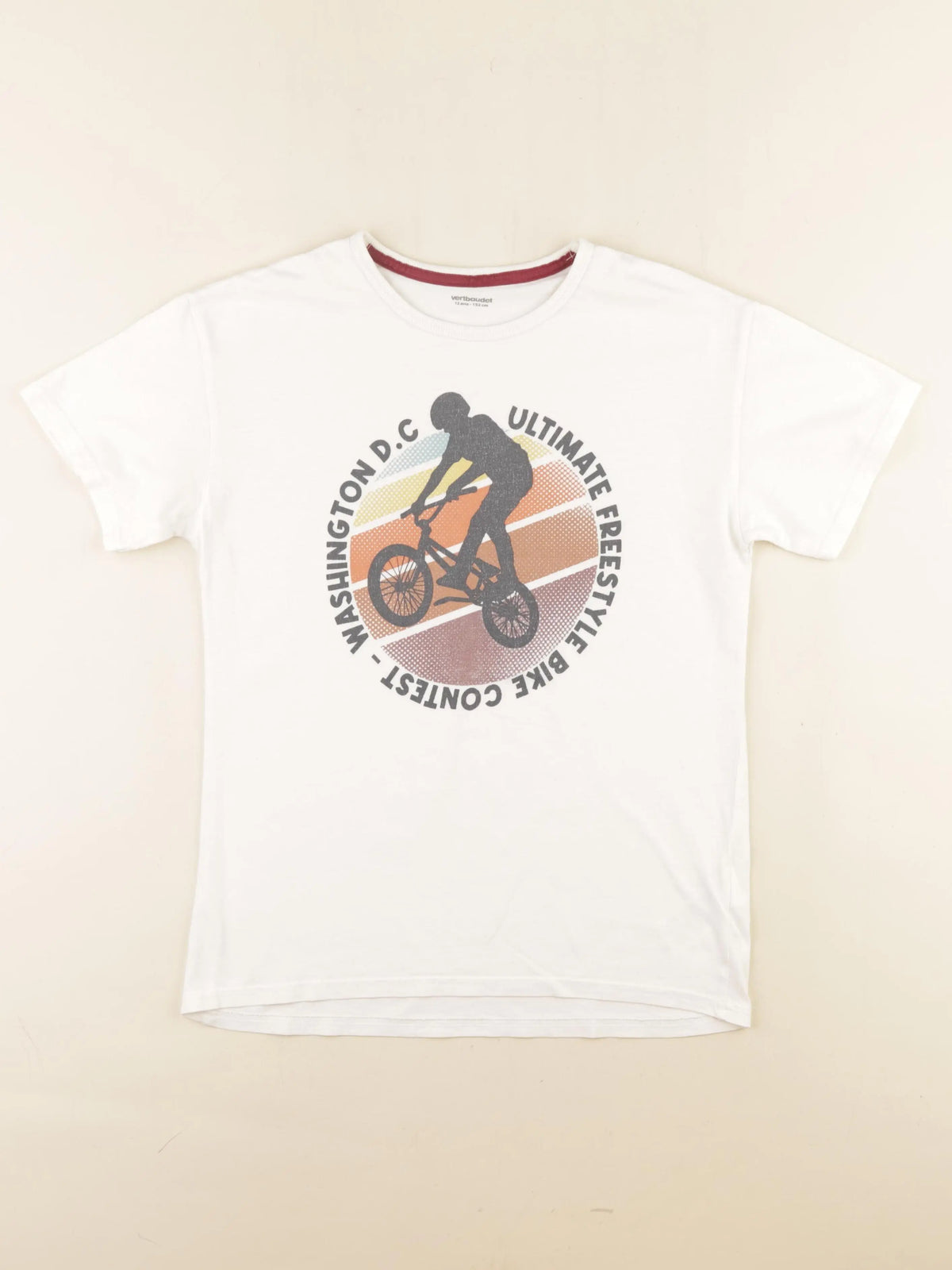 Vertbaudet - tee-shirt blanc - 12 ans