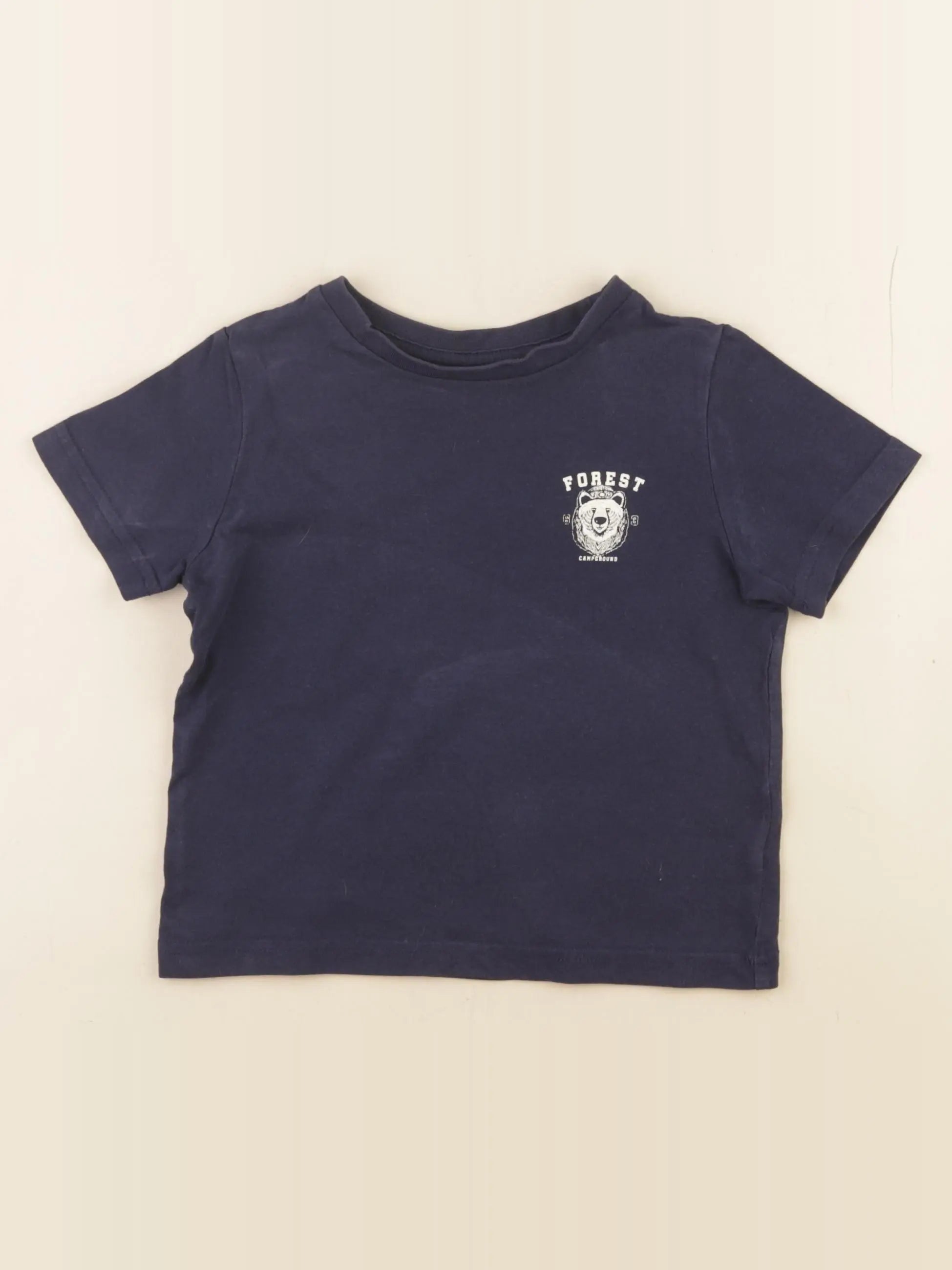 Vertbaudet - tee-shirt bleu - 4 ans