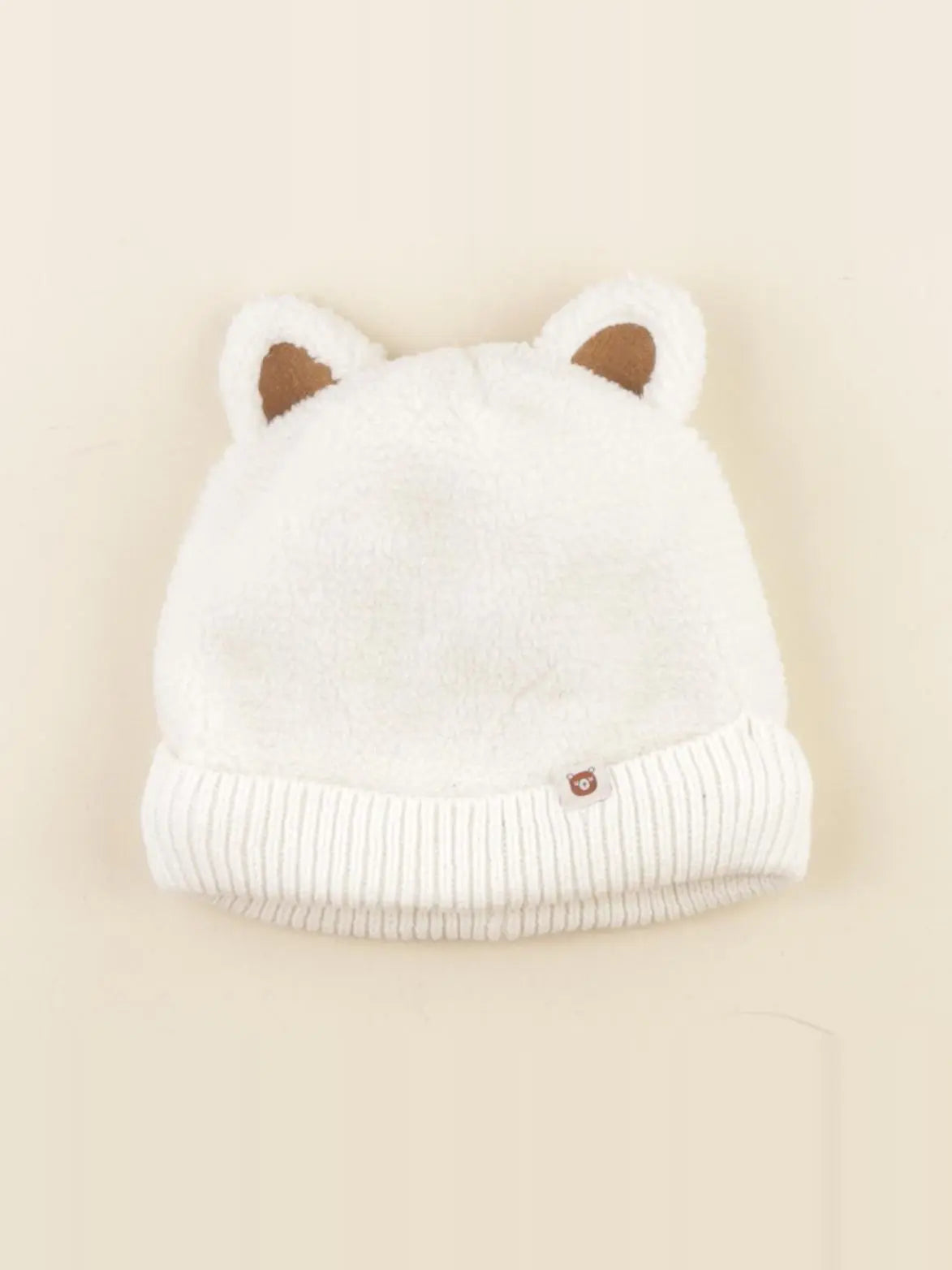 Vertbaudet - bonnet blanc - 24/36 mois