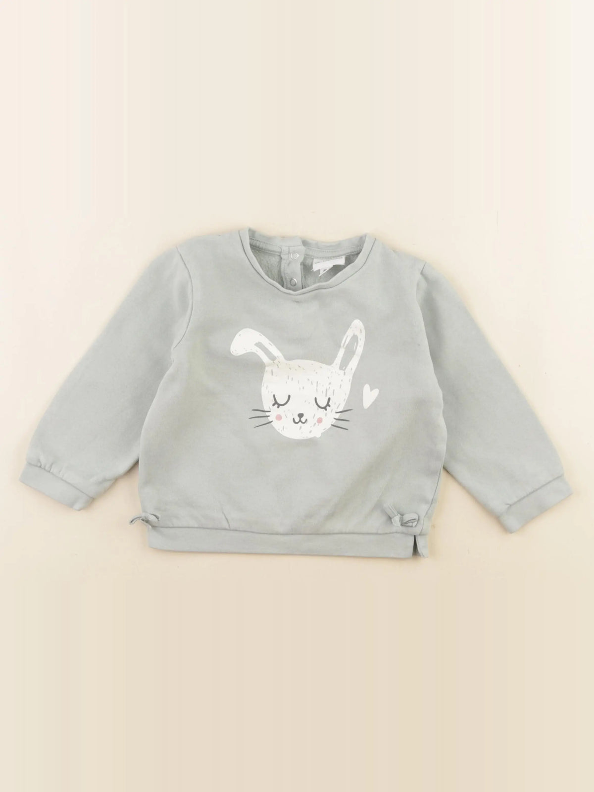 Vertbaudet - sweat vert - 2 ans