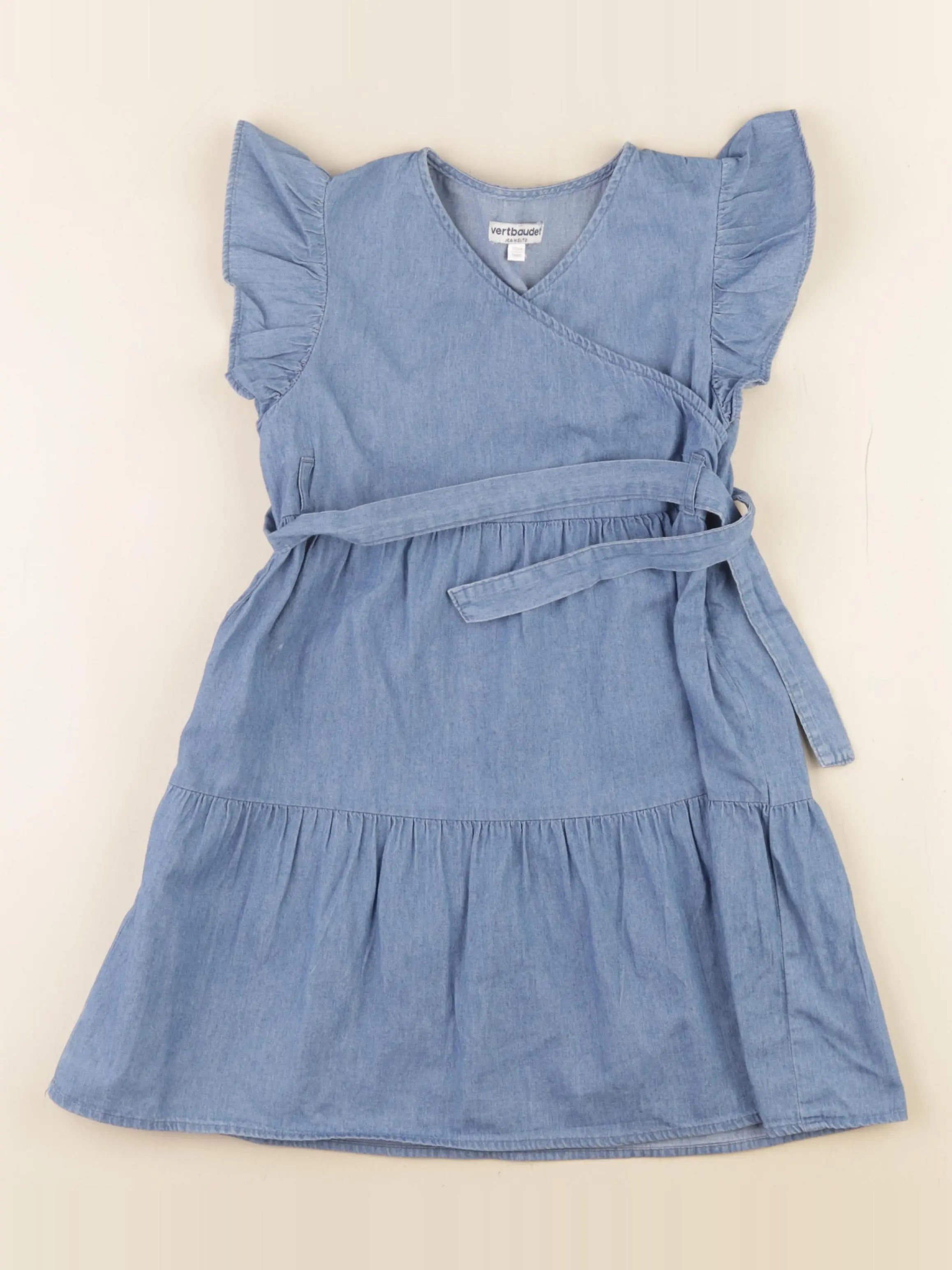 Vertbaudet - robe bleu - 7 ans