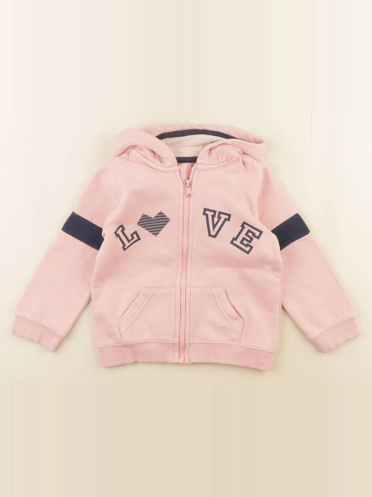 Vertbaudet - sweat rose - 4 ans