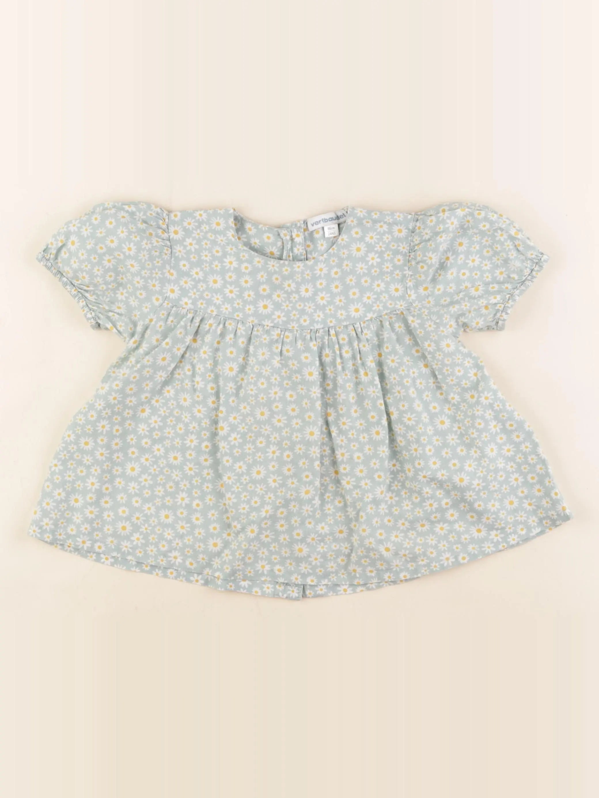Vertbaudet - blouse vert - 2 ans