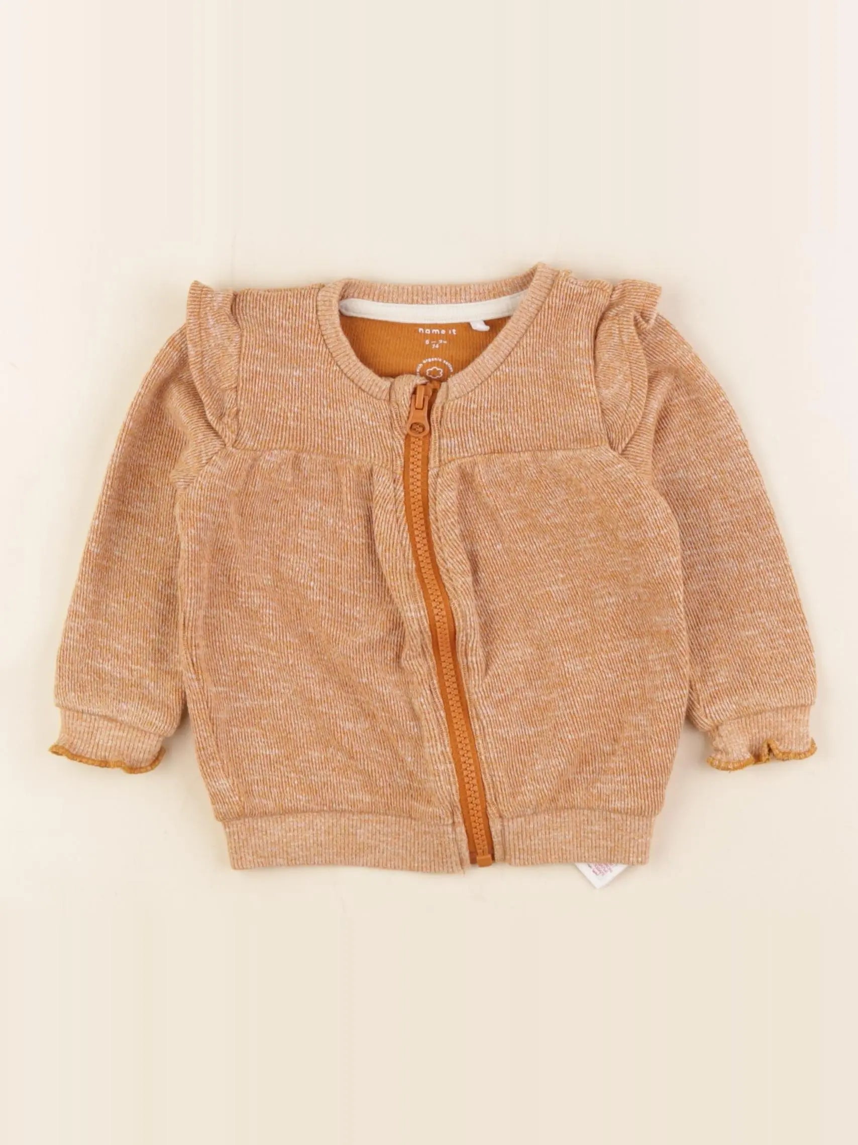 Name it - sweat marron - 6/9 mois