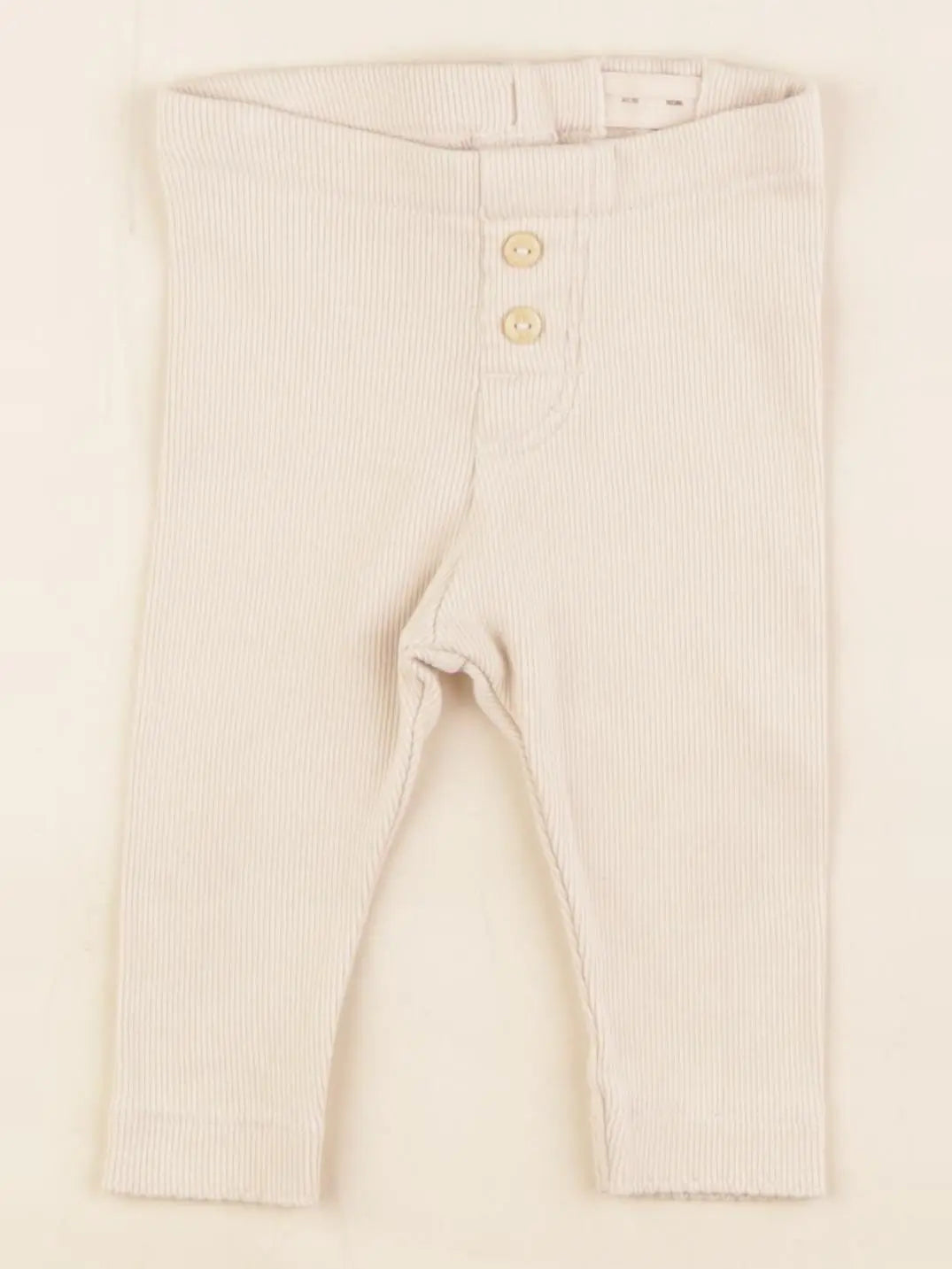 H&M - legging beige - 4/6 mois