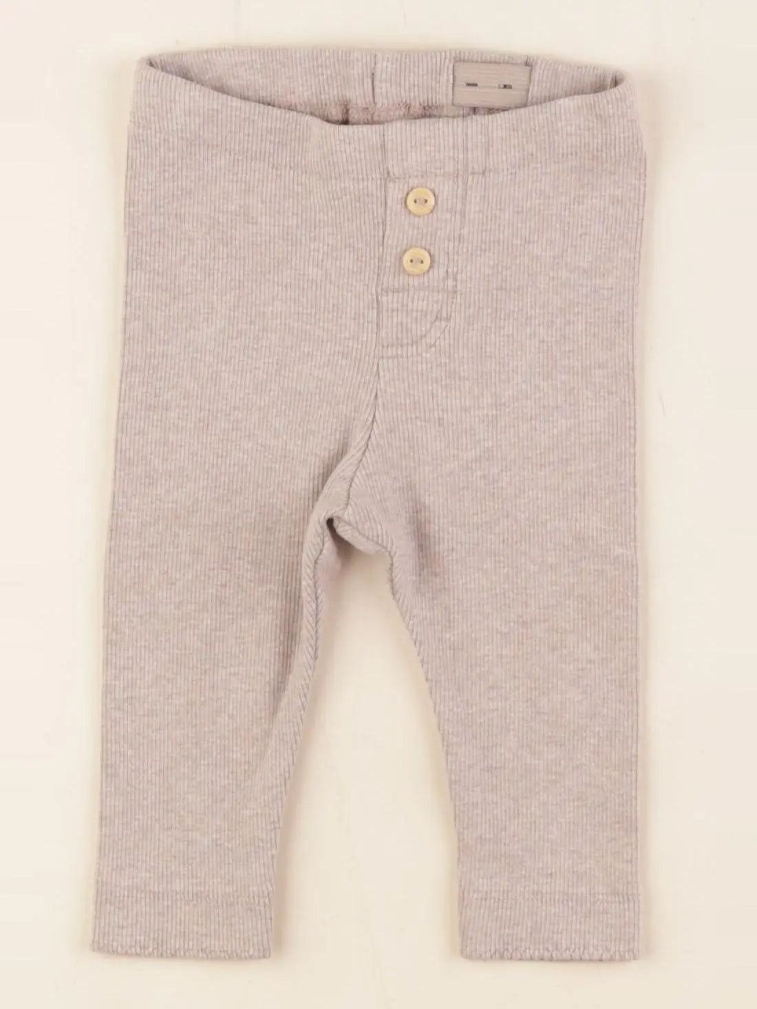 H&M - legging taupe - 4/6 mois