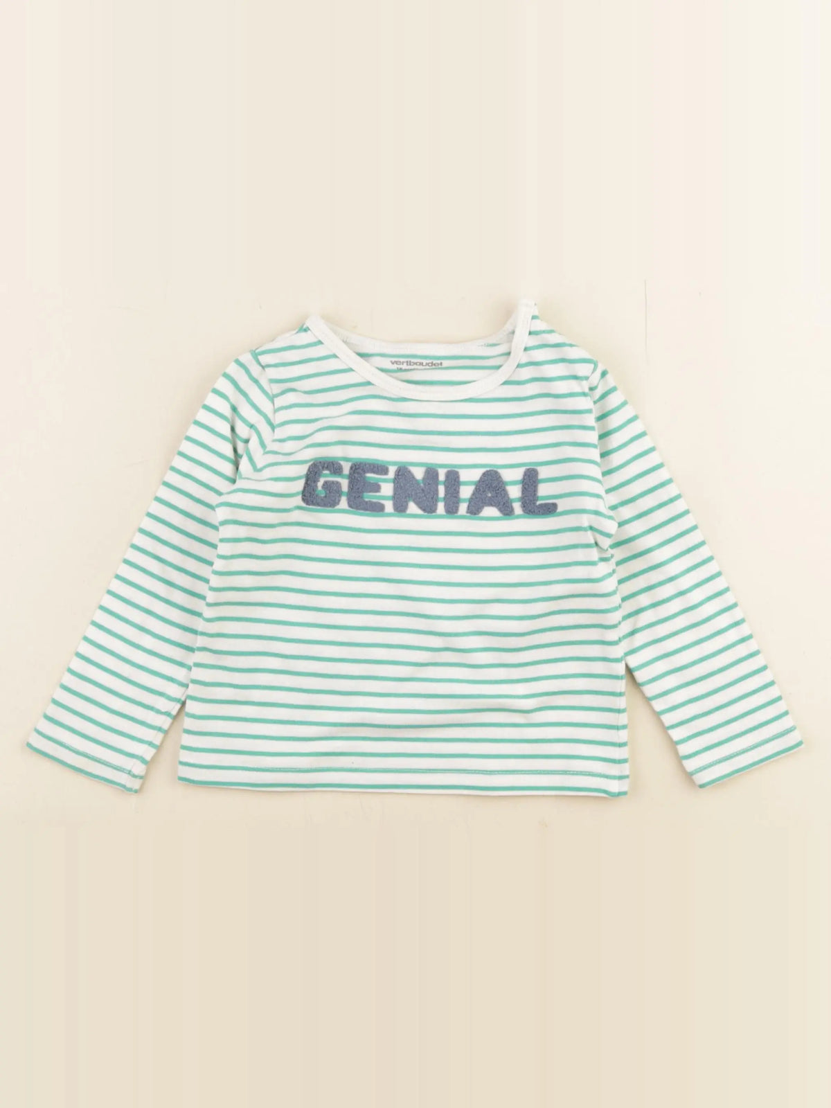 Vertbaudet - tee-shirt vert - 18 mois