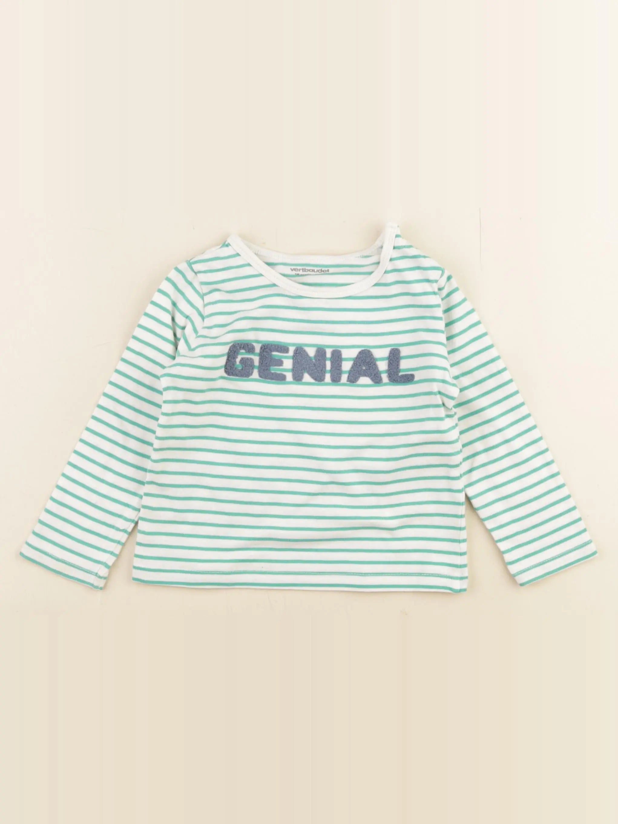 Vertbaudet - tee-shirt vert - 18 mois