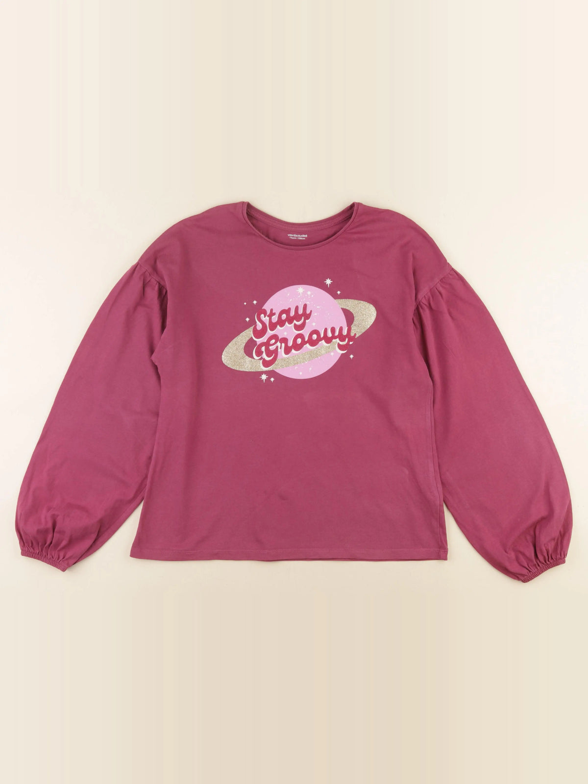 Vertbaudet - tee-shirt violet - 14 ans