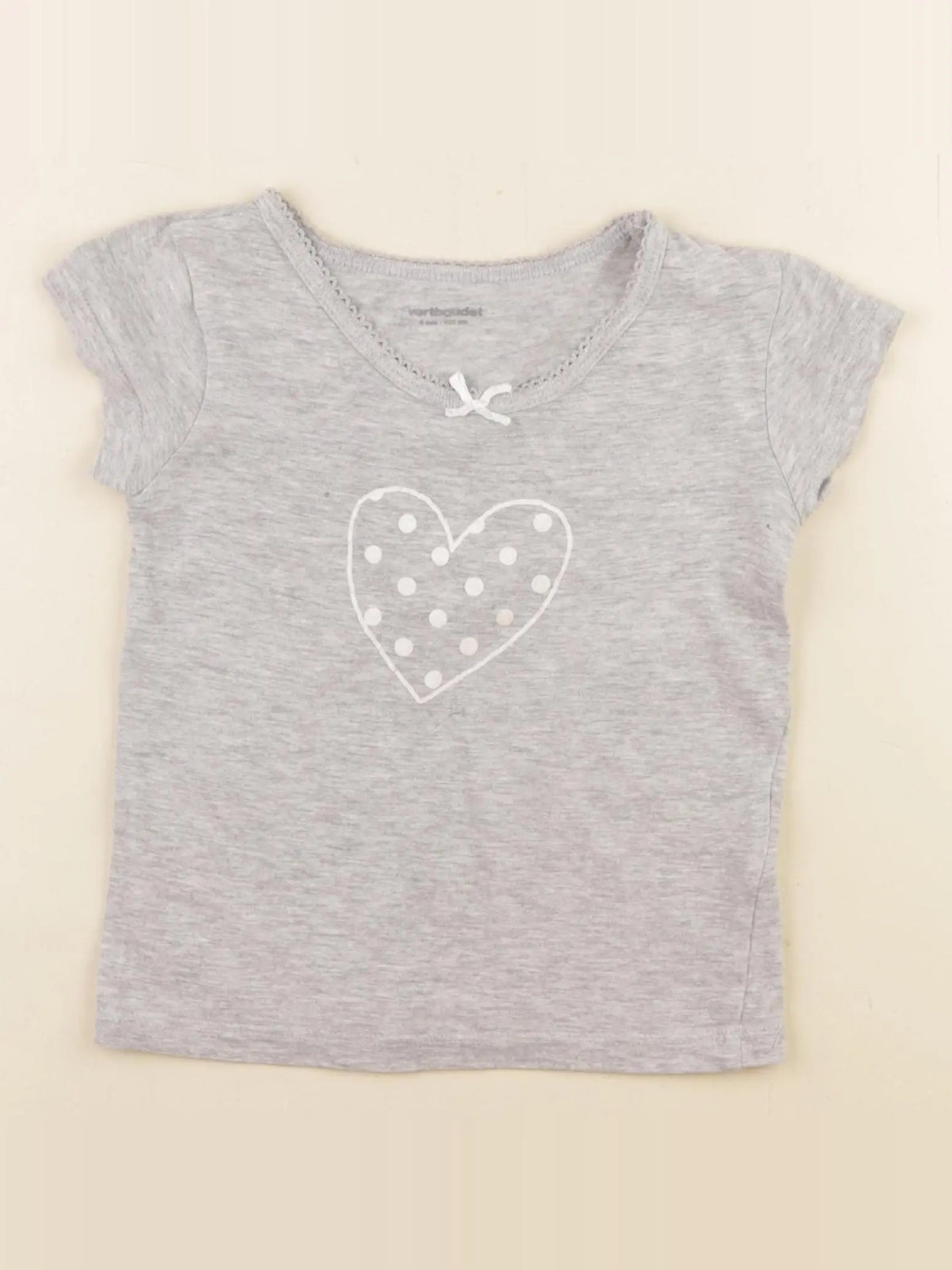 Vertbaudet - maillot de corps gris - 4 ans