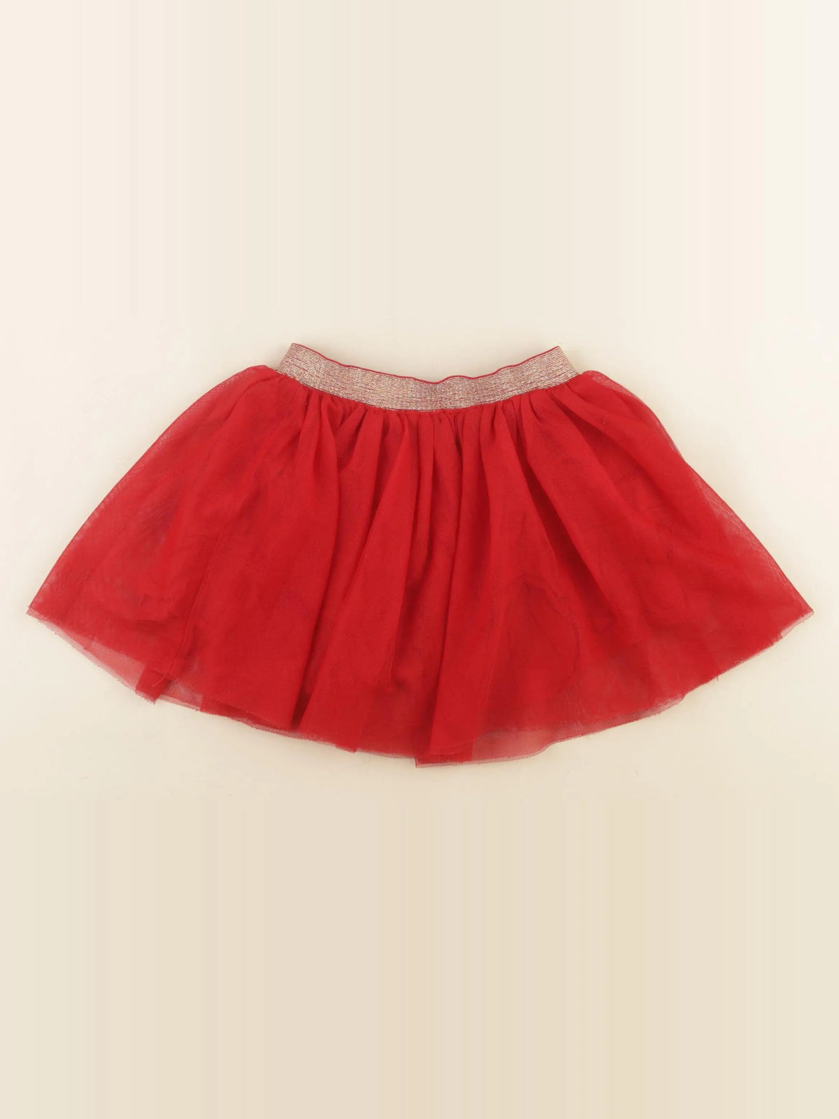 Vertbaudet - jupe rouge - 36 mois