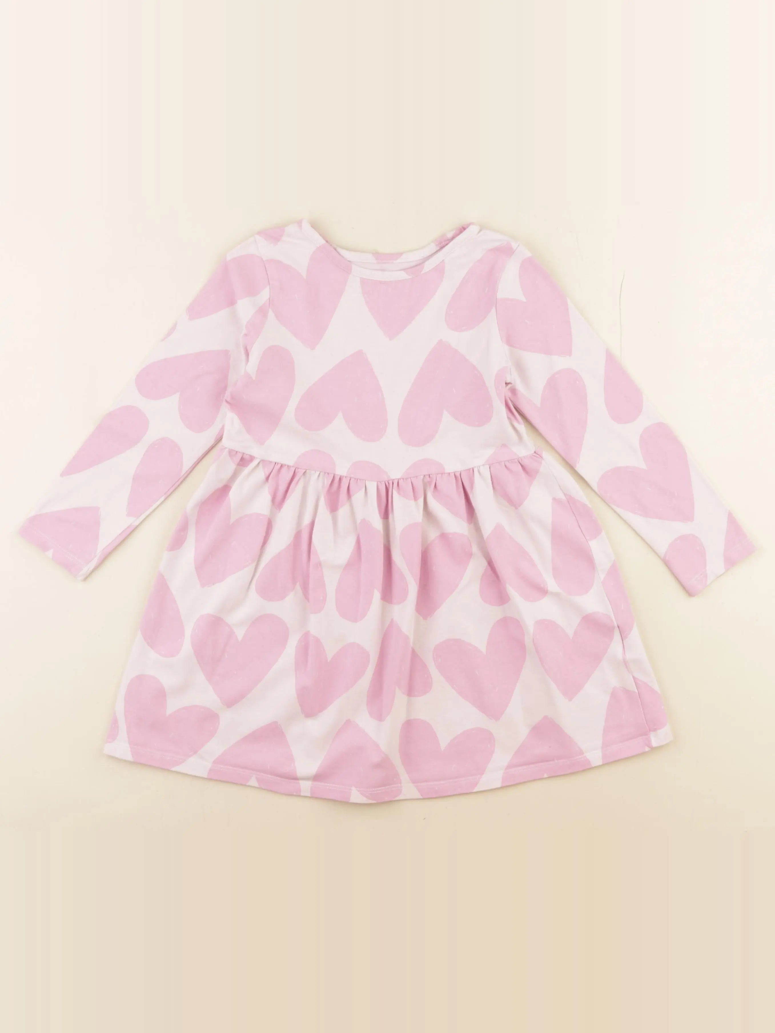 H&M - robe rose - 2/4 ans