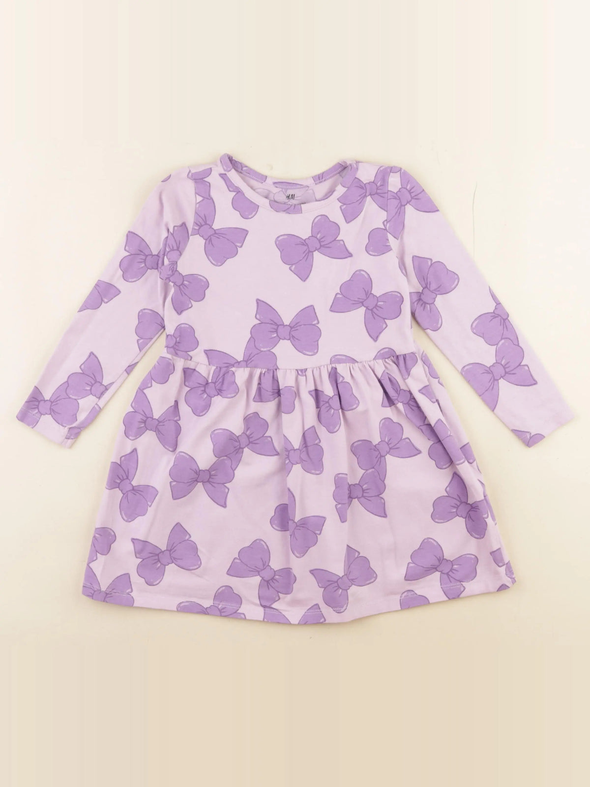 H&M - robe violet - 2/4 ans