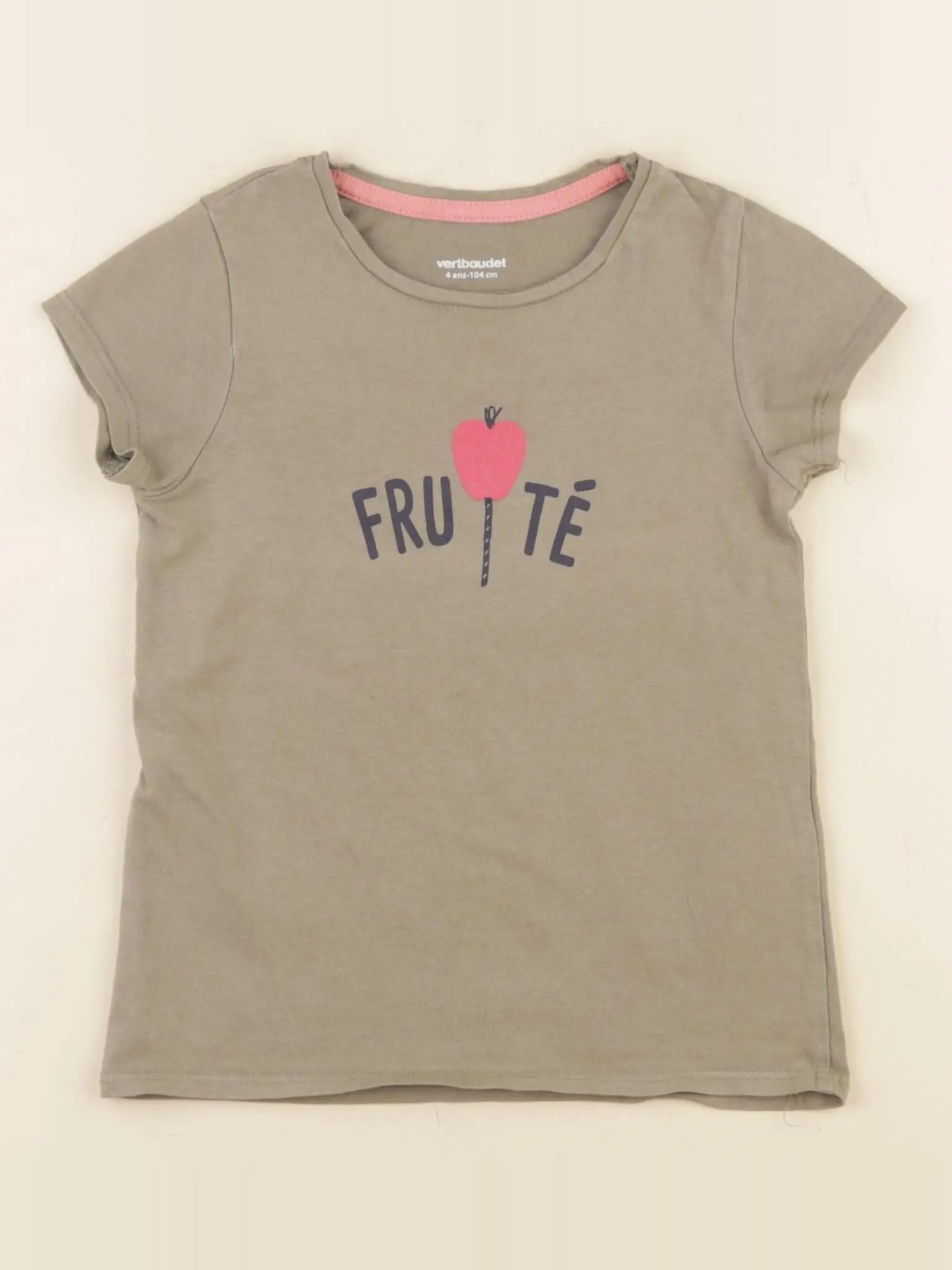 Vertbaudet - tee-shirt vert - 4 ans