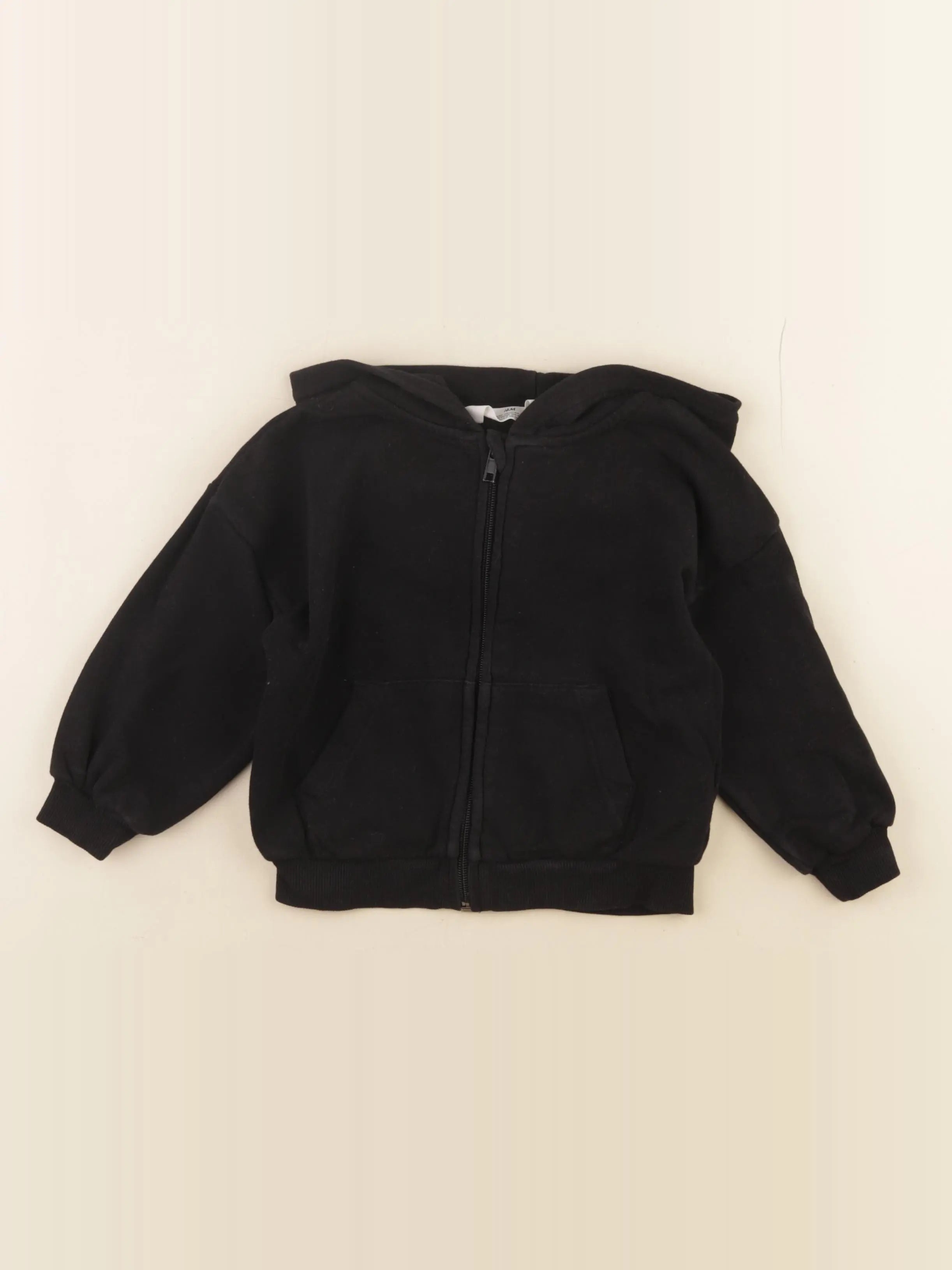 H&M - sweat noir - 18/24 mois