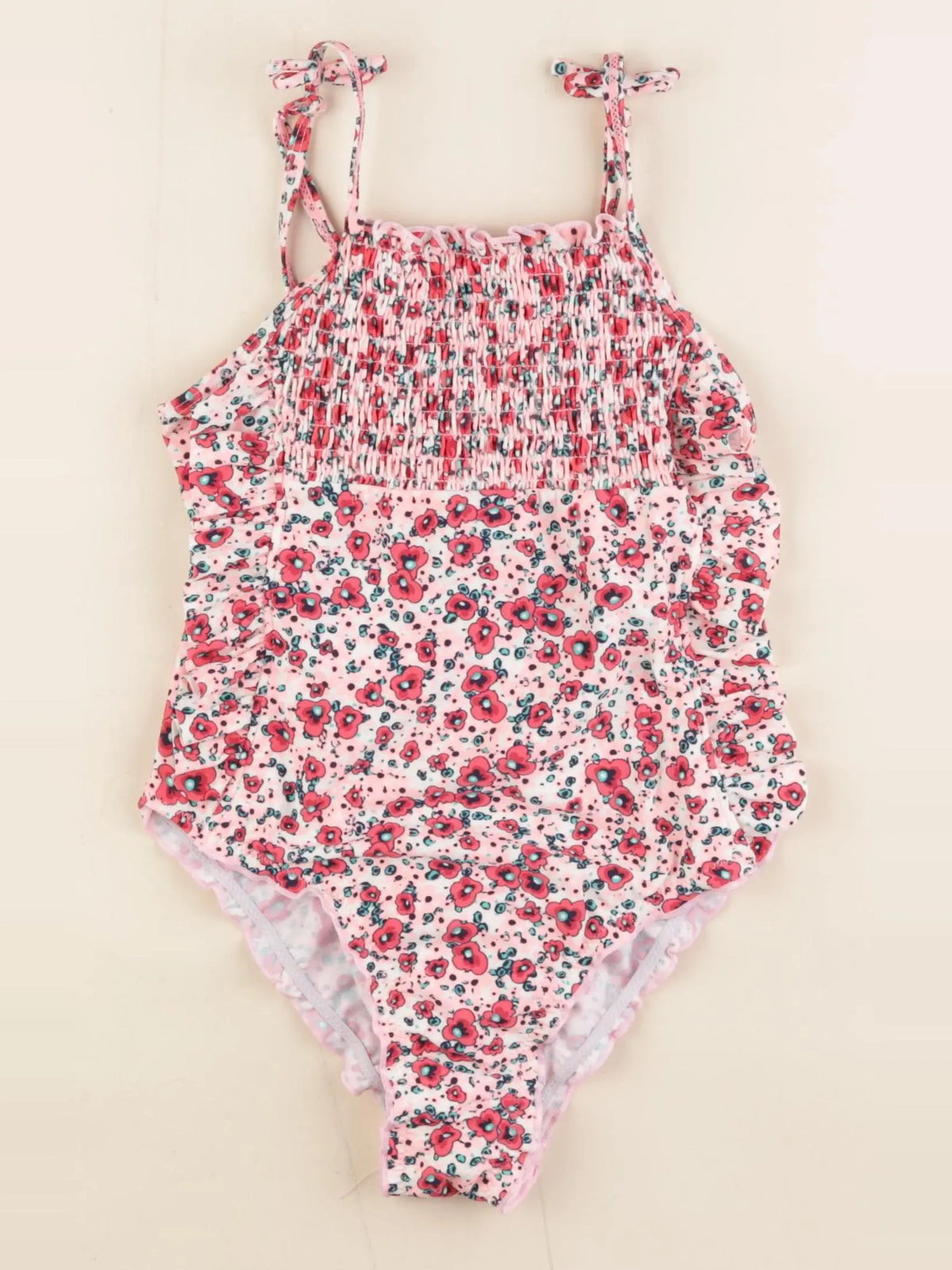 Vertbaudet - maillot de bain rose - 10 ans