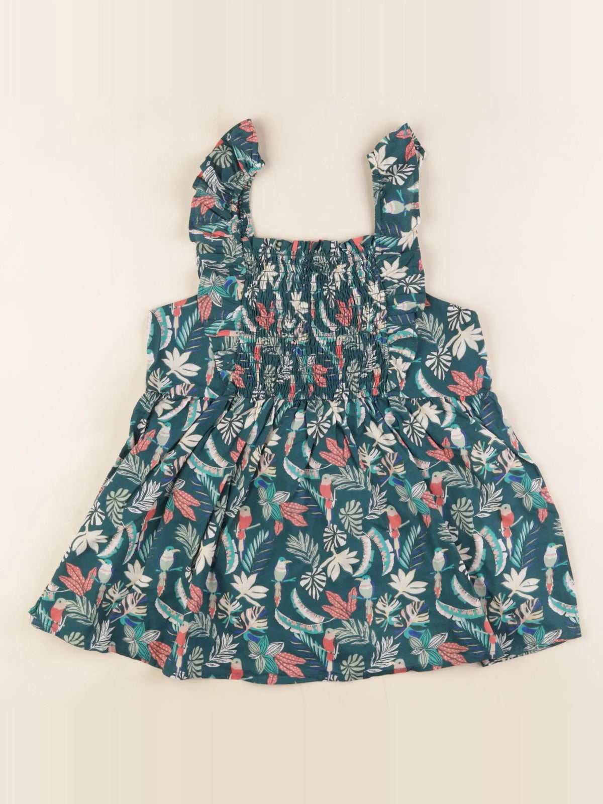 Vertbaudet - blouse vert - 10 ans